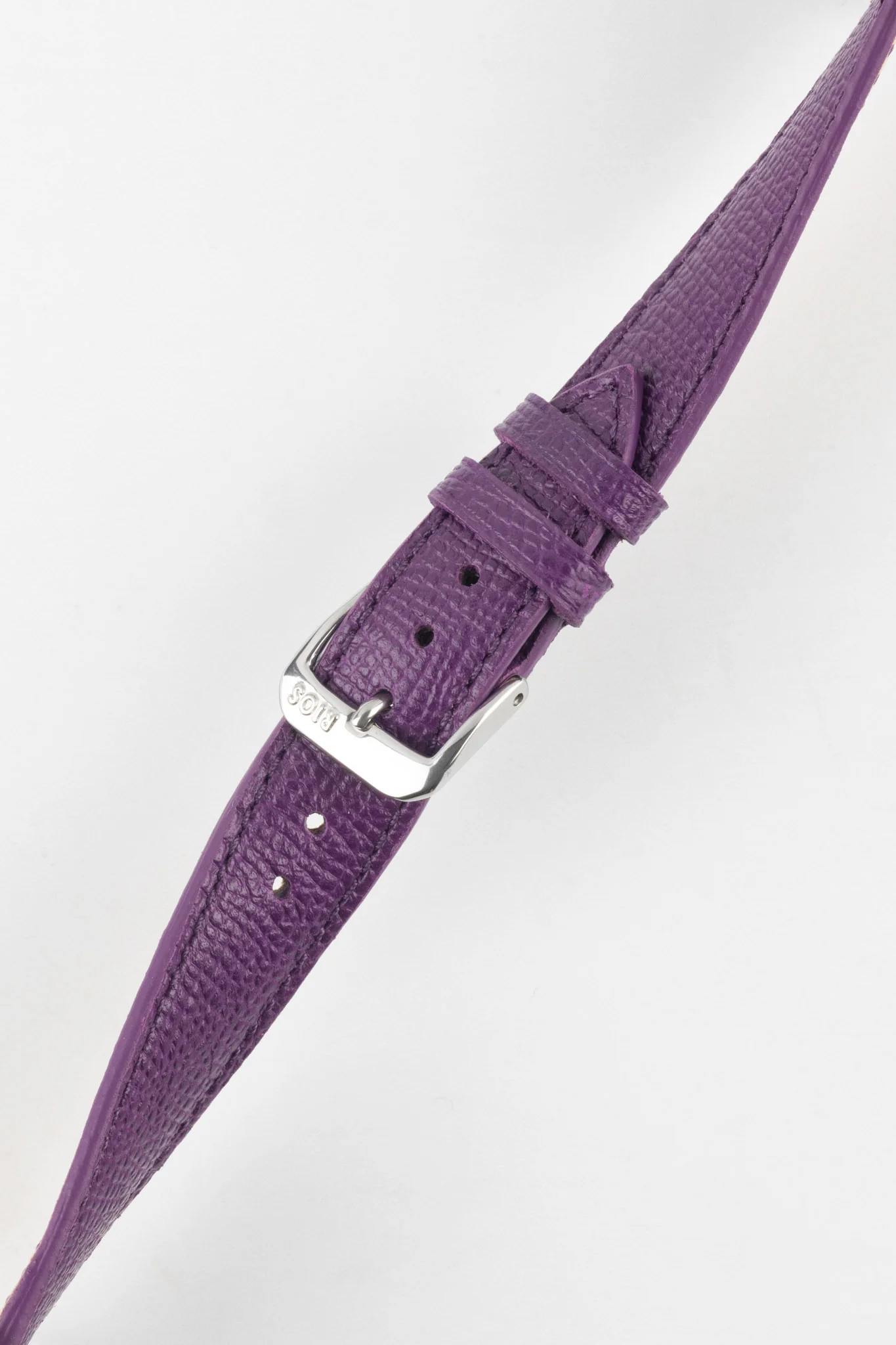 RIOS1931 FRENCH Leather Watch Strap in PURPLE - Image 5