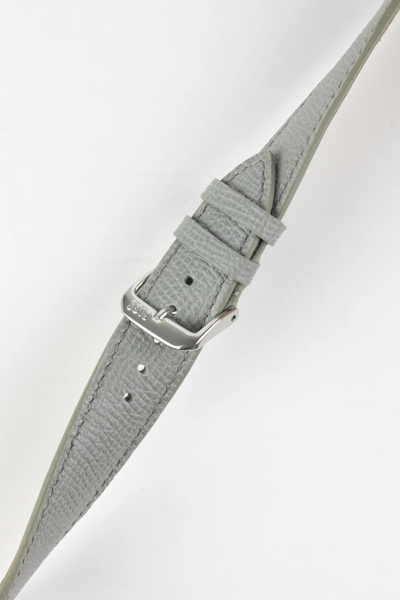 RIOS1931 FRENCH Leather Watch Strap in STONE GREY - Image 5