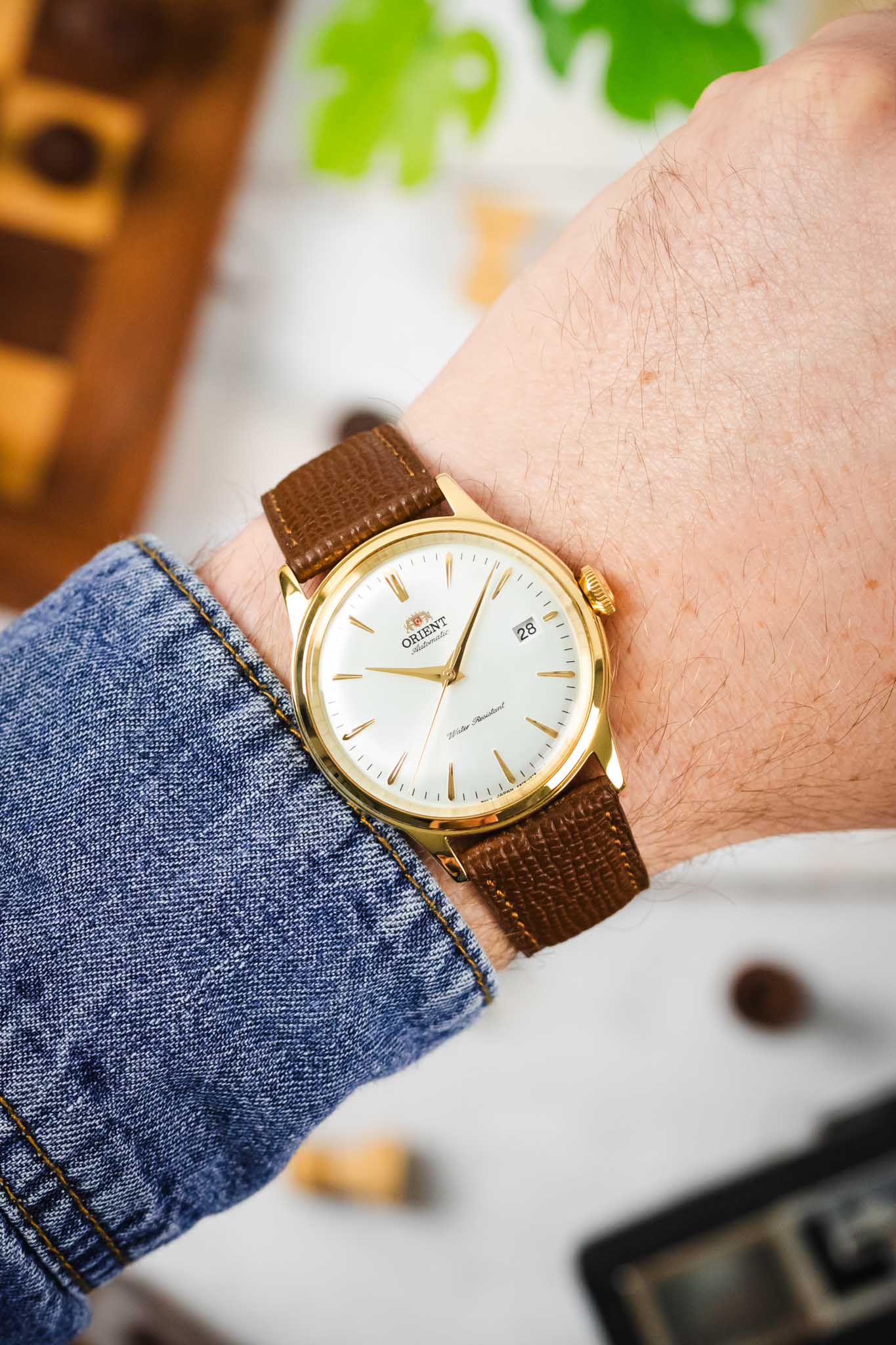 RIOS1931 FRENCH Leather Watch Strap in TOBACCO - Image 2