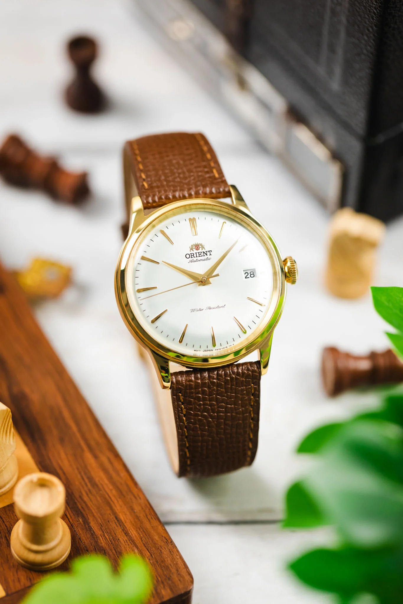 RIOS1931 FRENCH Leather Watch Strap in TOBACCO - Image 4