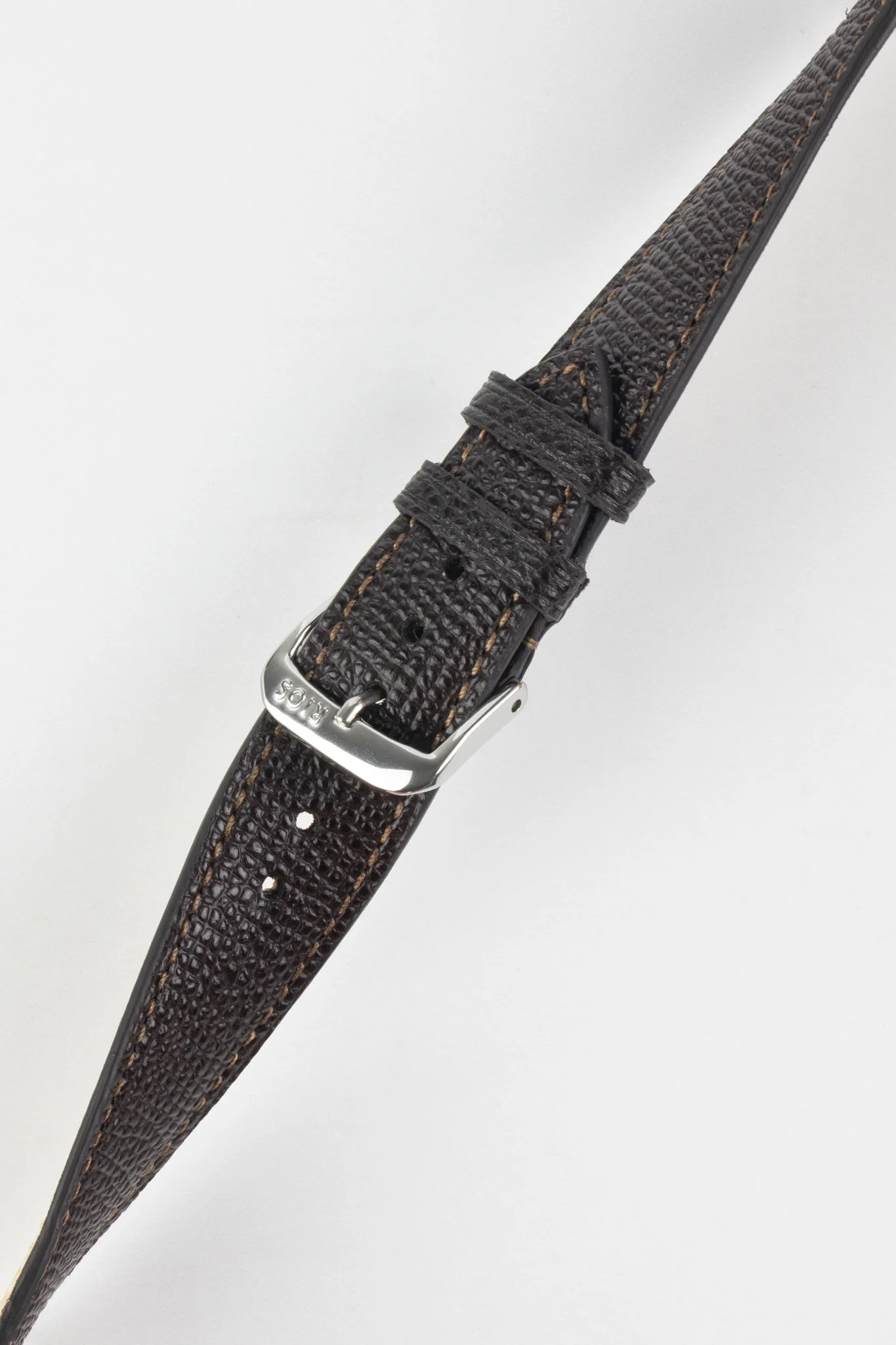 RIOS1931 FRENCH Leather Watch Strap in MOCHA - Image 5