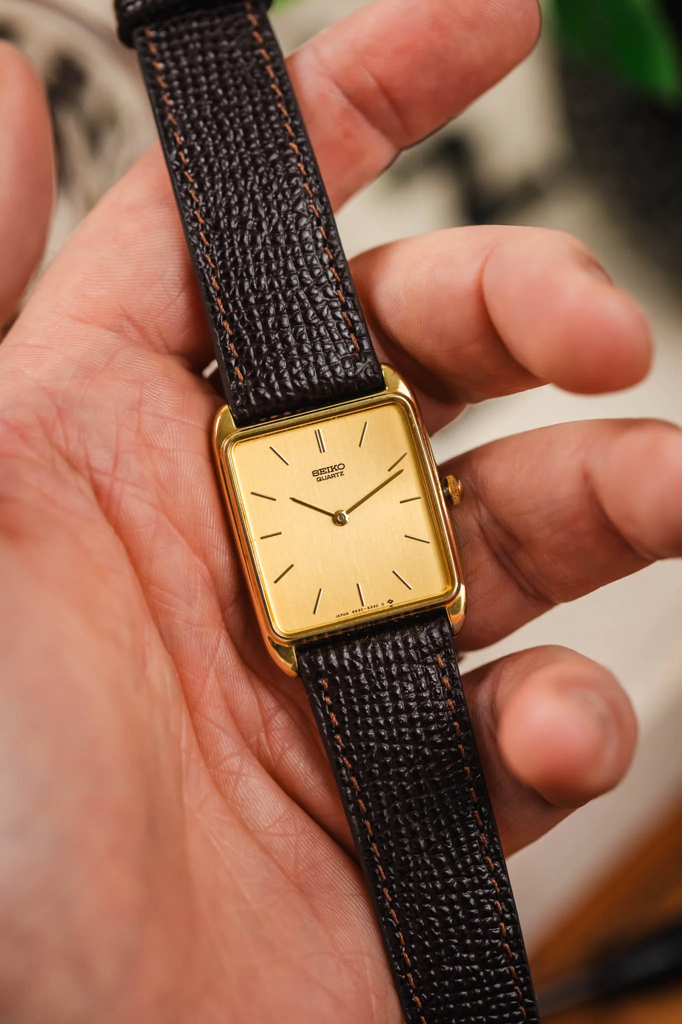 RIOS1931 FRENCH Leather Watch Strap in MOCHA - Image 6