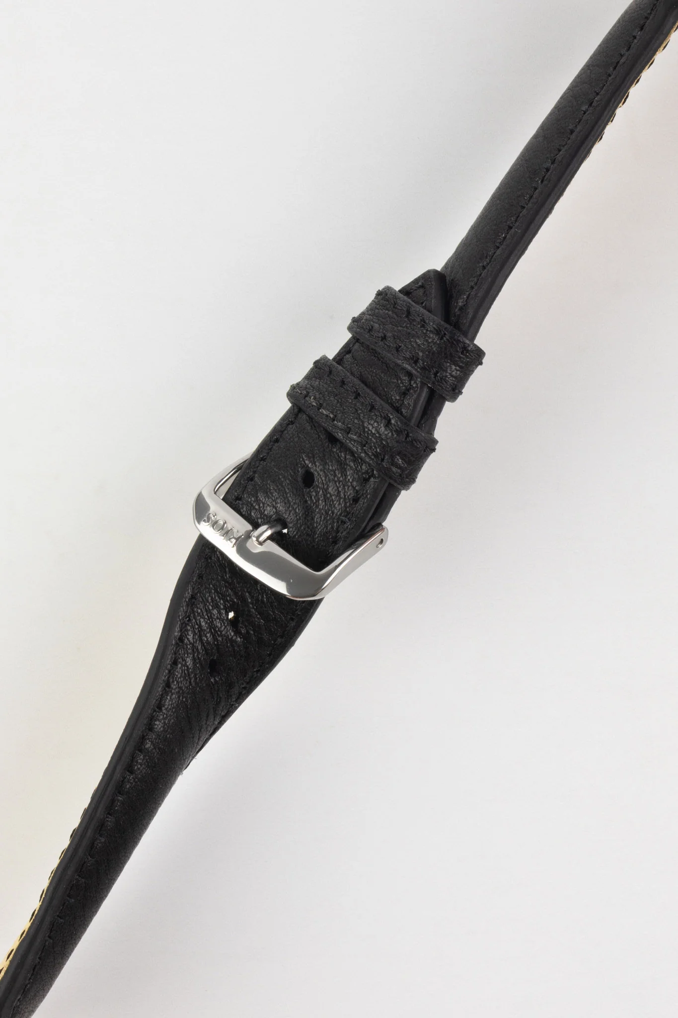 RIOS1931 GARMISCH Organic Leather Watch Strap in BLACK - Image 5