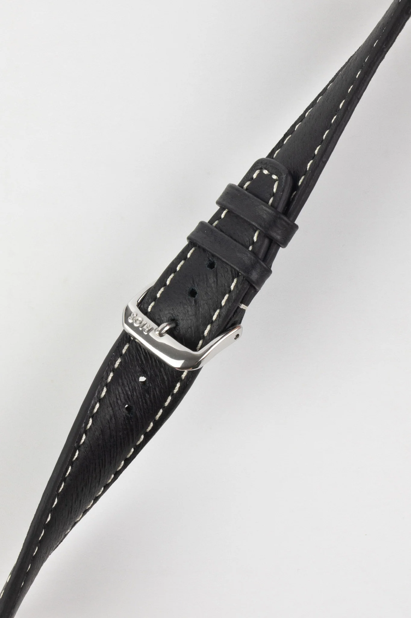 RIOS1931 HAVANA Genuine Pigskin Leather Watch Strap in BLACK - Image 3