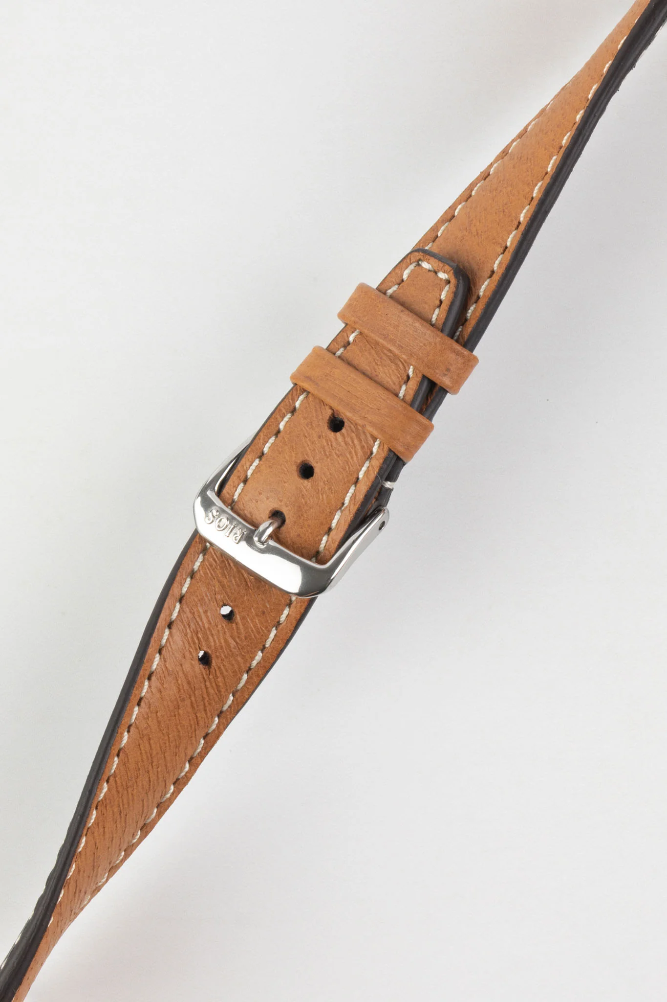 RIOS1931 HAVANA Genuine Pigskin Leather Watch Strap in COGNAC - Image 3