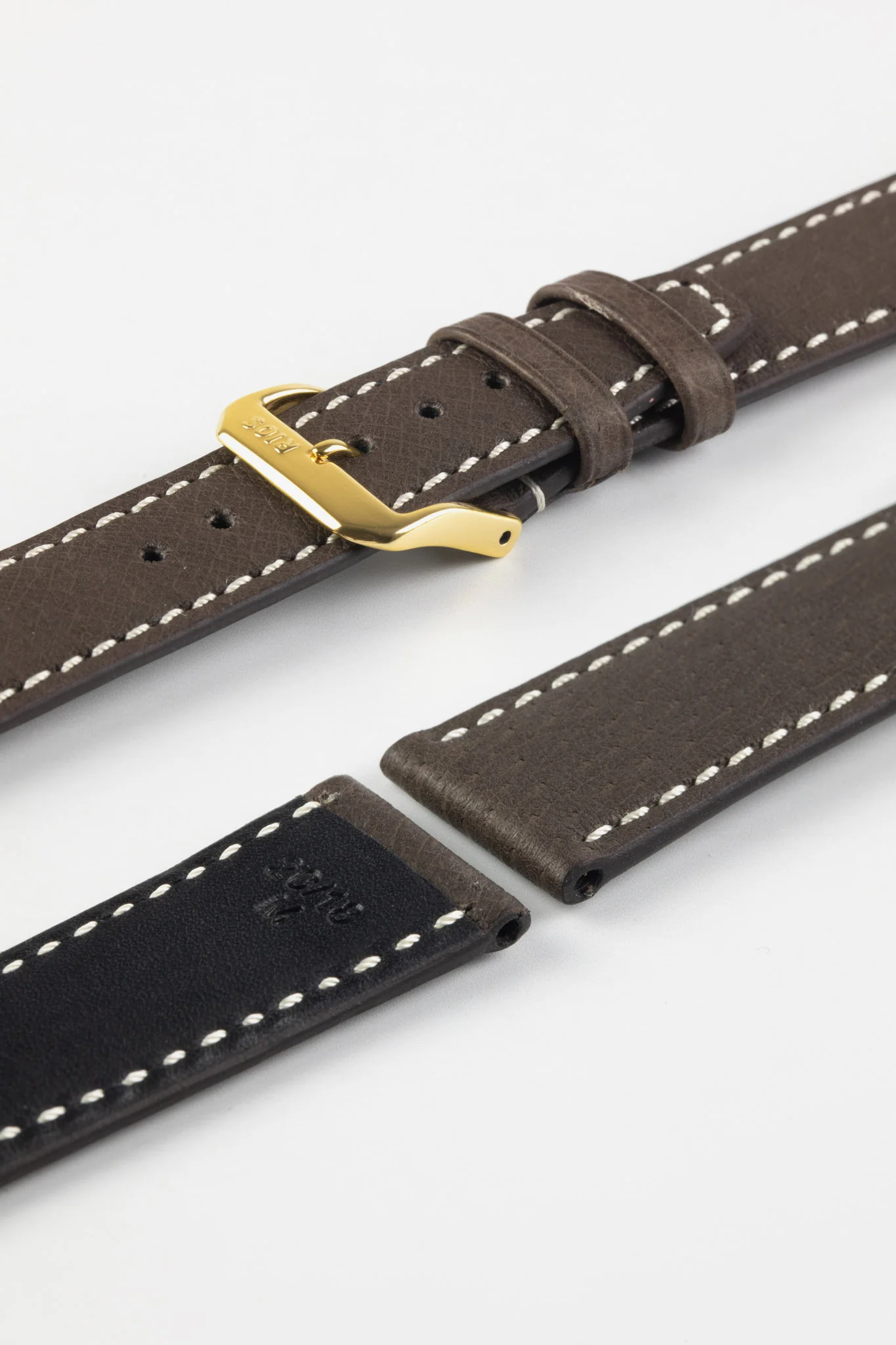 RIOS1931 HAVANA Genuine Pigskin Leather Watch Strap in MOCHA - Image 8