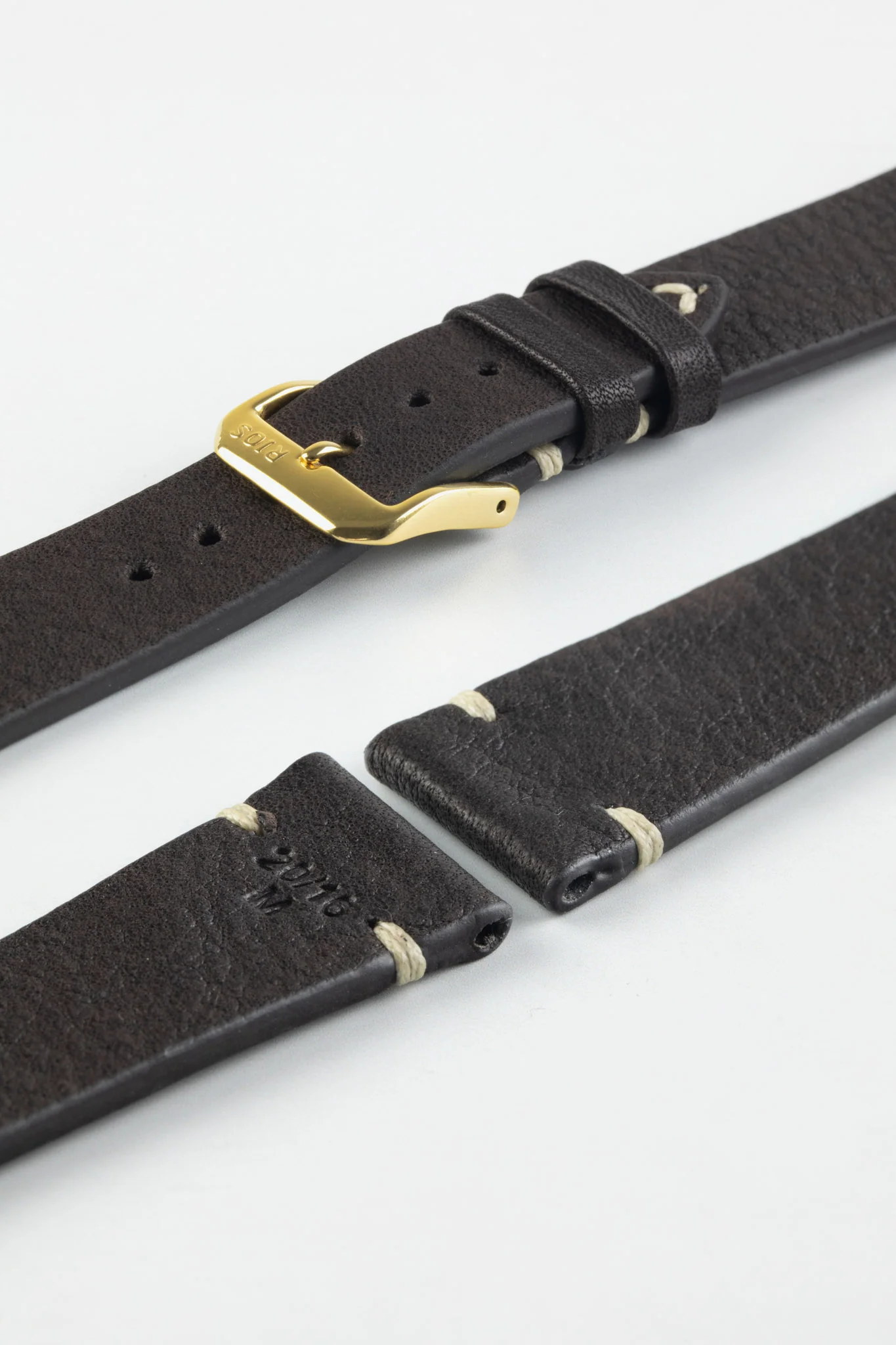 RIOS1931 INZELL Retro Organic Leather Watch Strap in MOCHA - Image 8