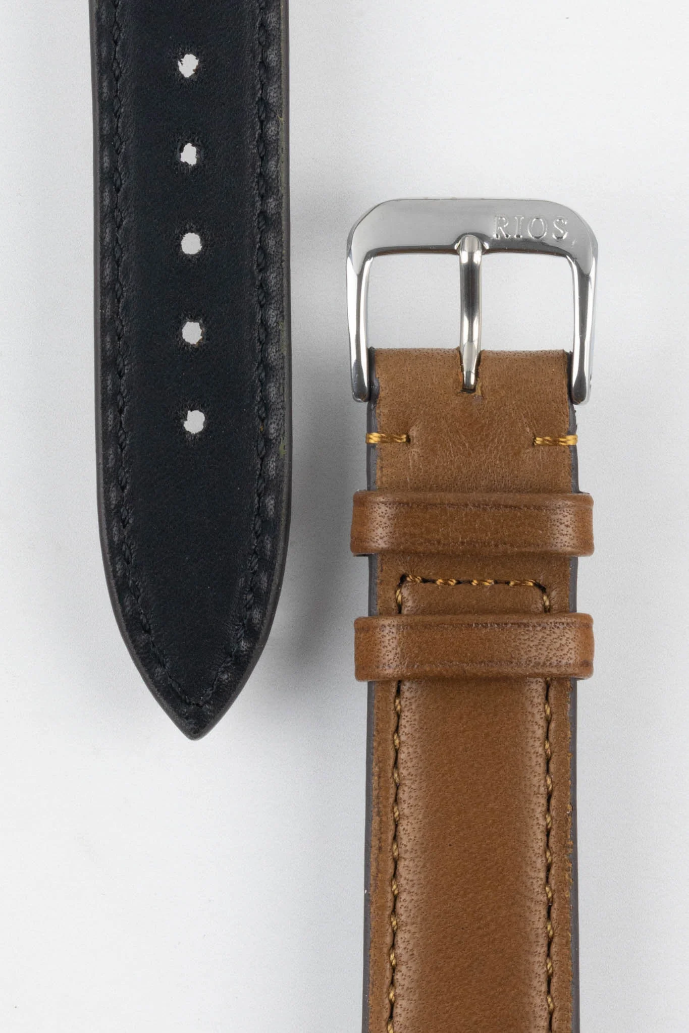 RIOS1931 MERINO Watch Strap in COGNAC - Image 3