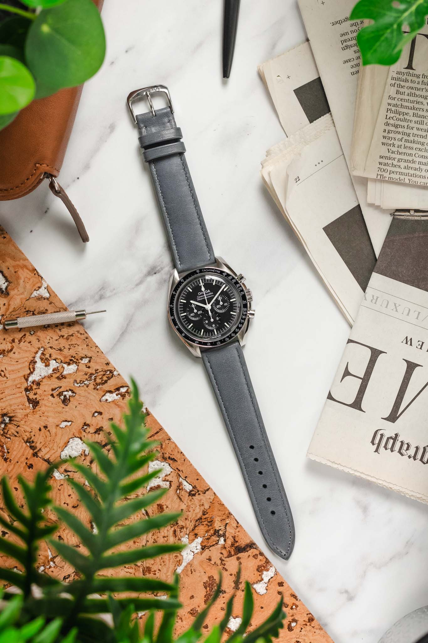 RIOS1931 MERINO Watch Strap in STONE GREY - Image 9