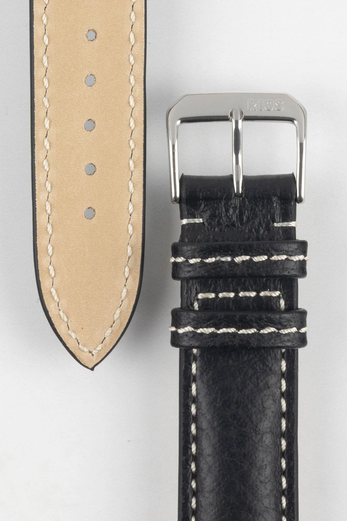 RIOS1931 MONTANA Buffalo Watch Strap in BLACK - Image 3