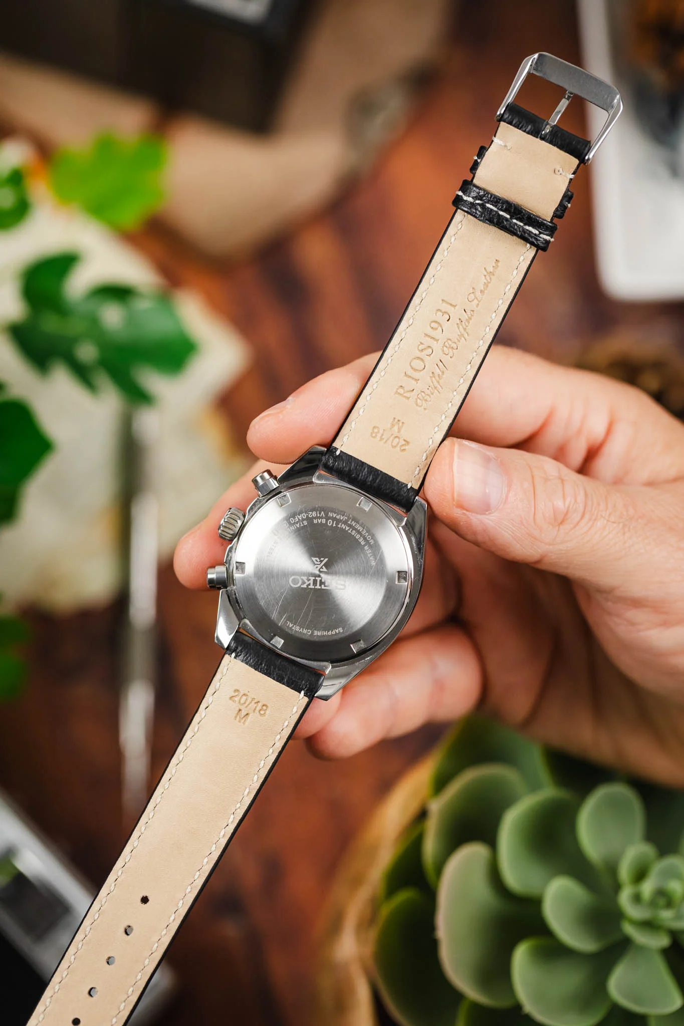 RIOS1931 MONTANA Buffalo Watch Strap in BLACK - Image 6