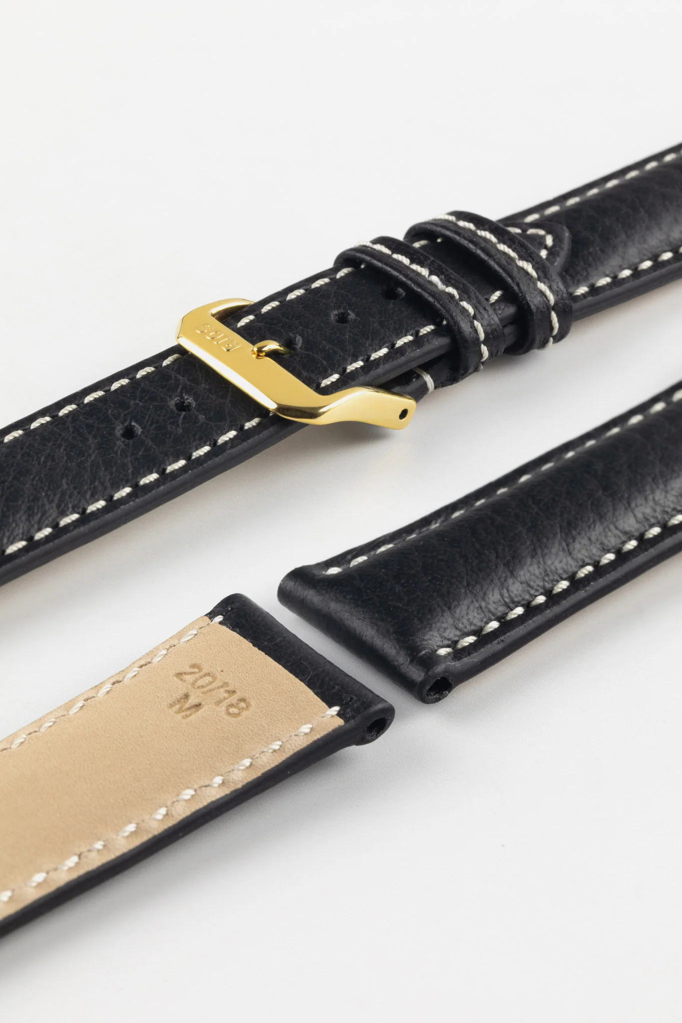 RIOS1931 MONTANA Buffalo Watch Strap in BLACK - Image 8