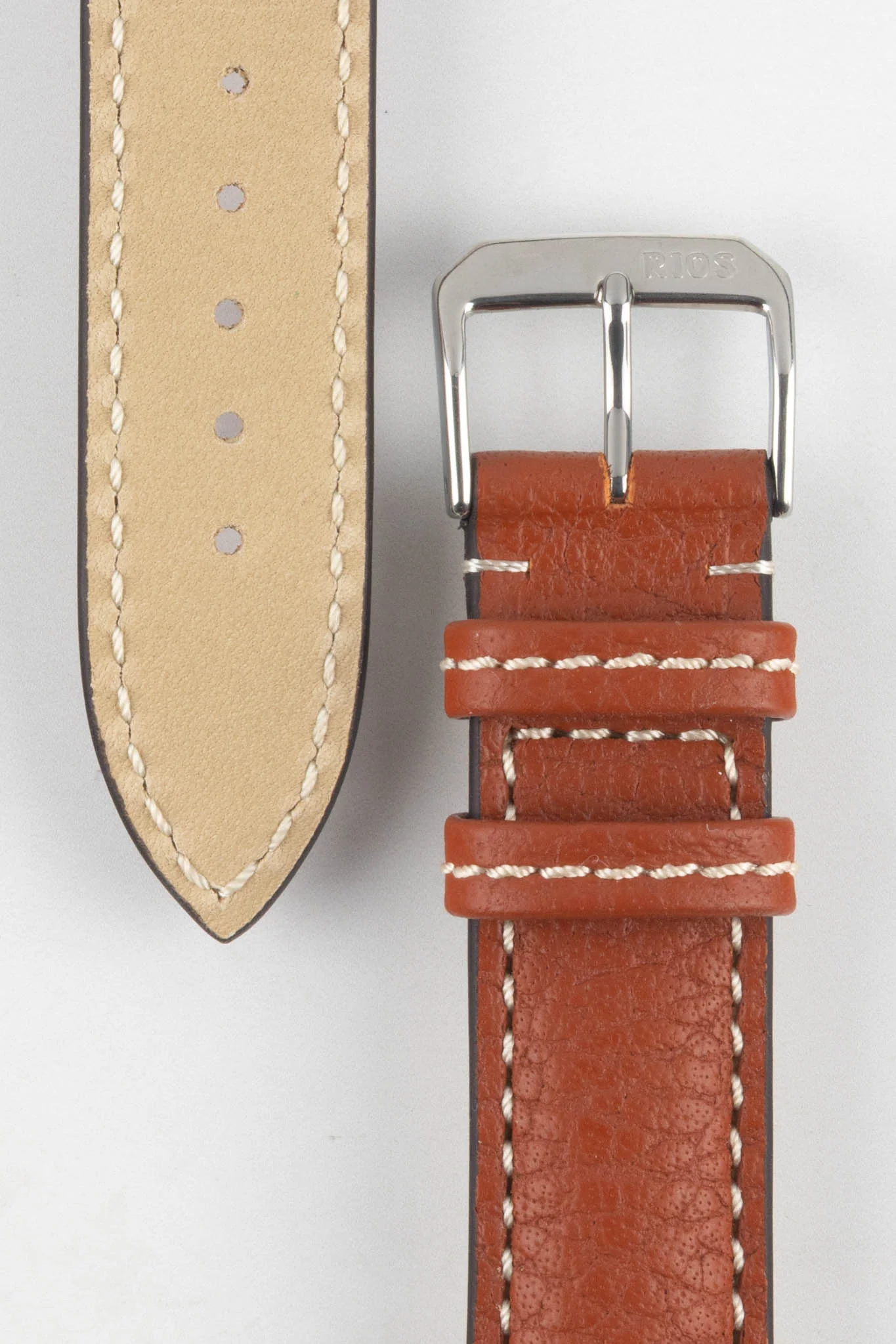 RIOS1931 MONTANA Buffalo Watch Strap in COGNAC - Image 3