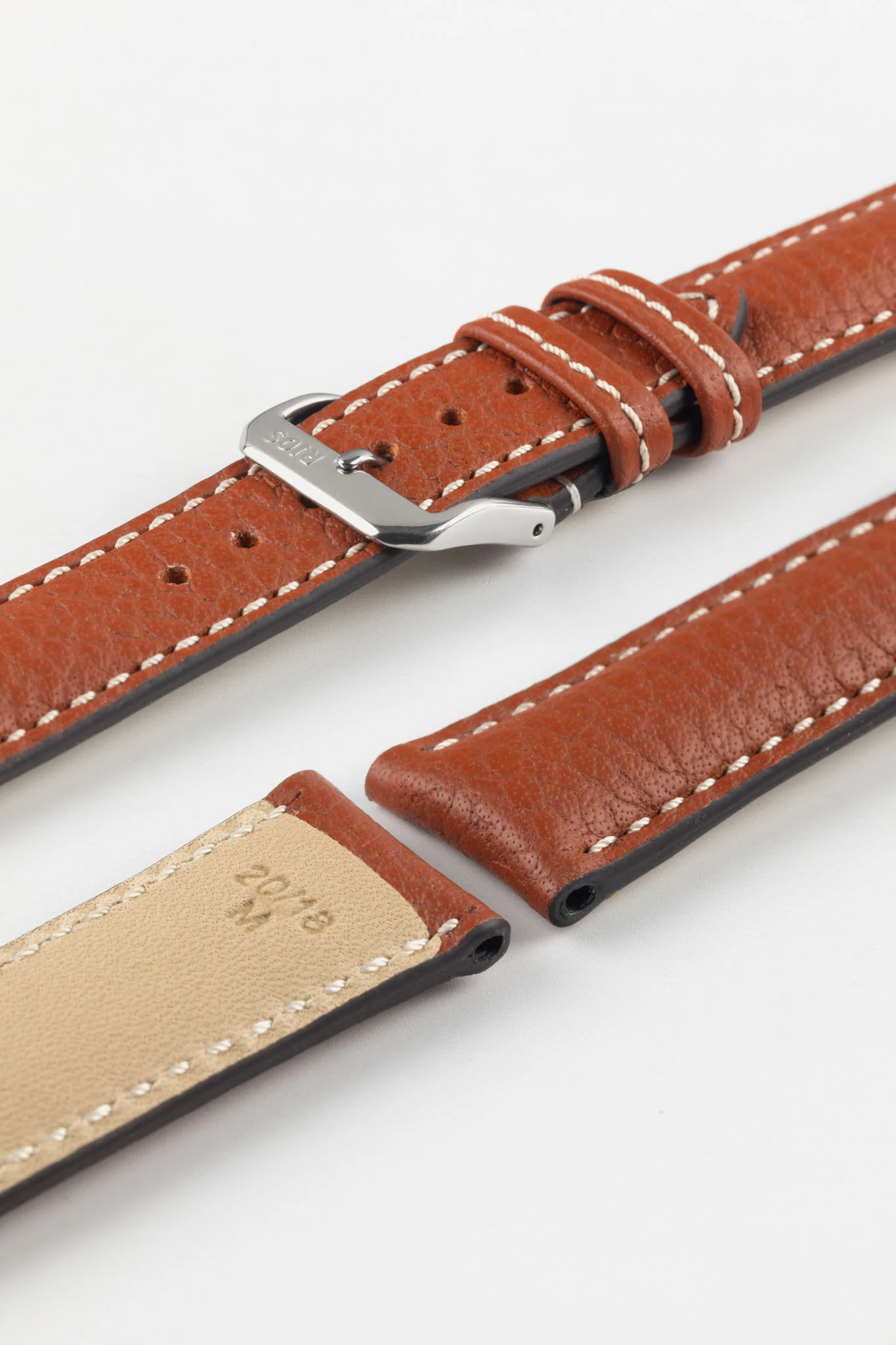RIOS1931 MONTANA Buffalo Watch Strap in COGNAC - Image 7