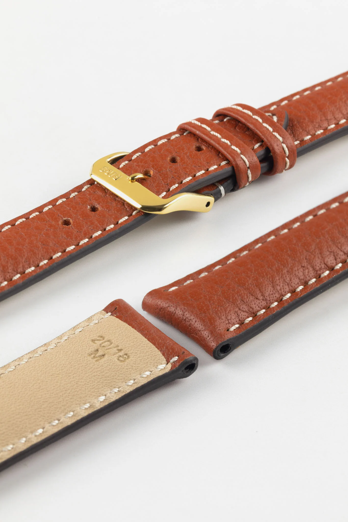 RIOS1931 MONTANA Buffalo Watch Strap in COGNAC - Image 8