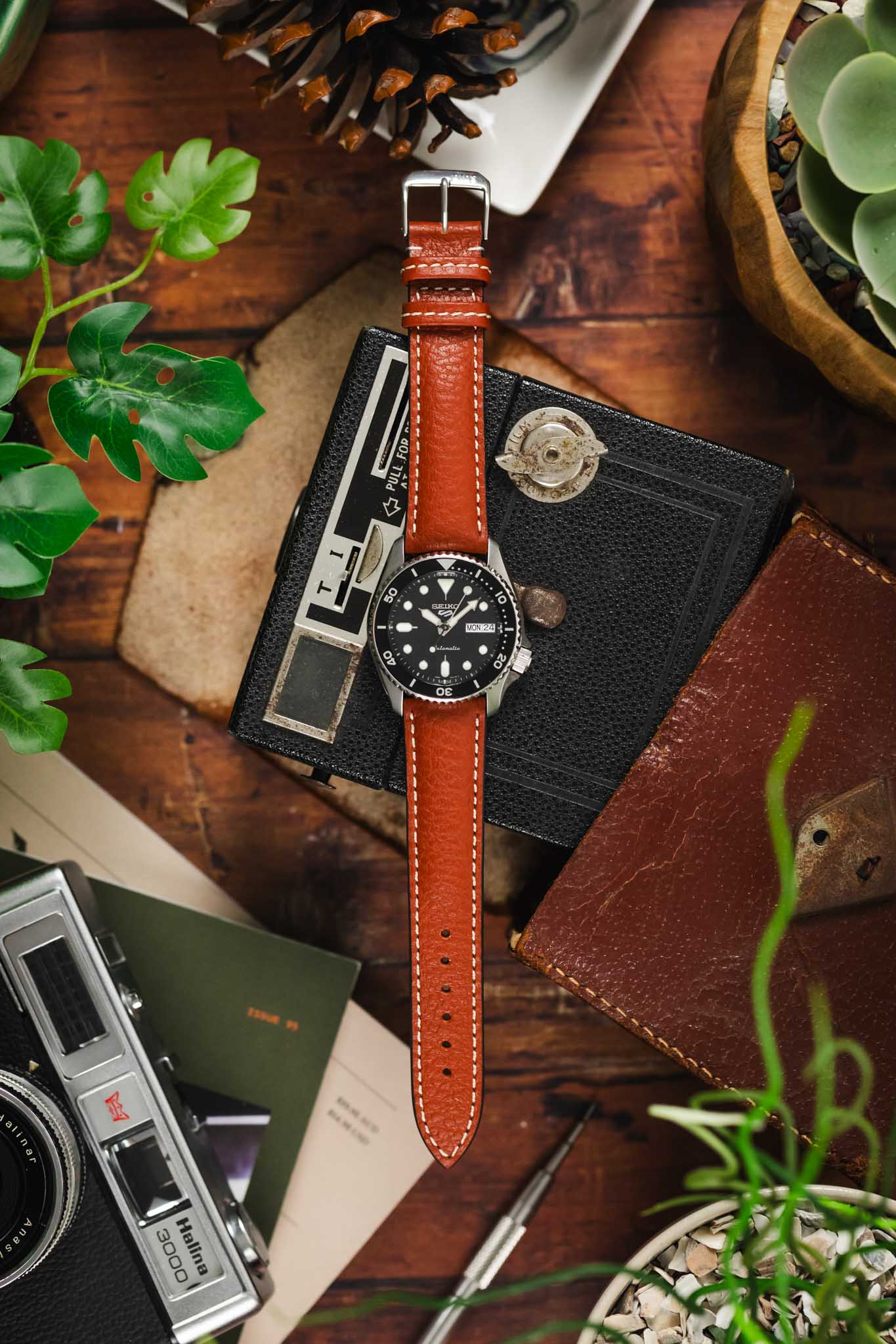 RIOS1931 MONTANA Buffalo Watch Strap in COGNAC - Image 9