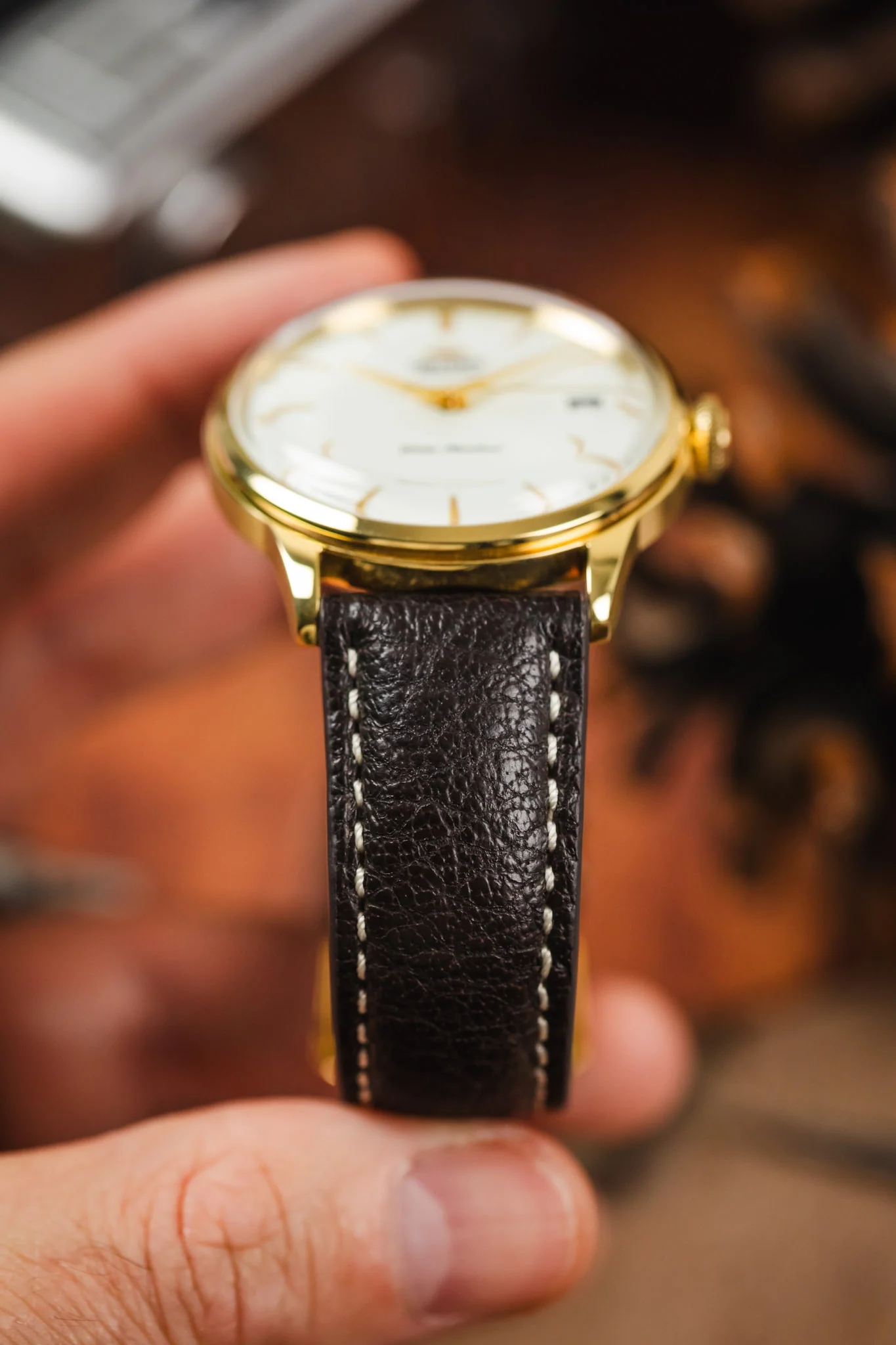 RIOS1931 MONTANA Buffalo Watch Strap in MOCHA - Image 6