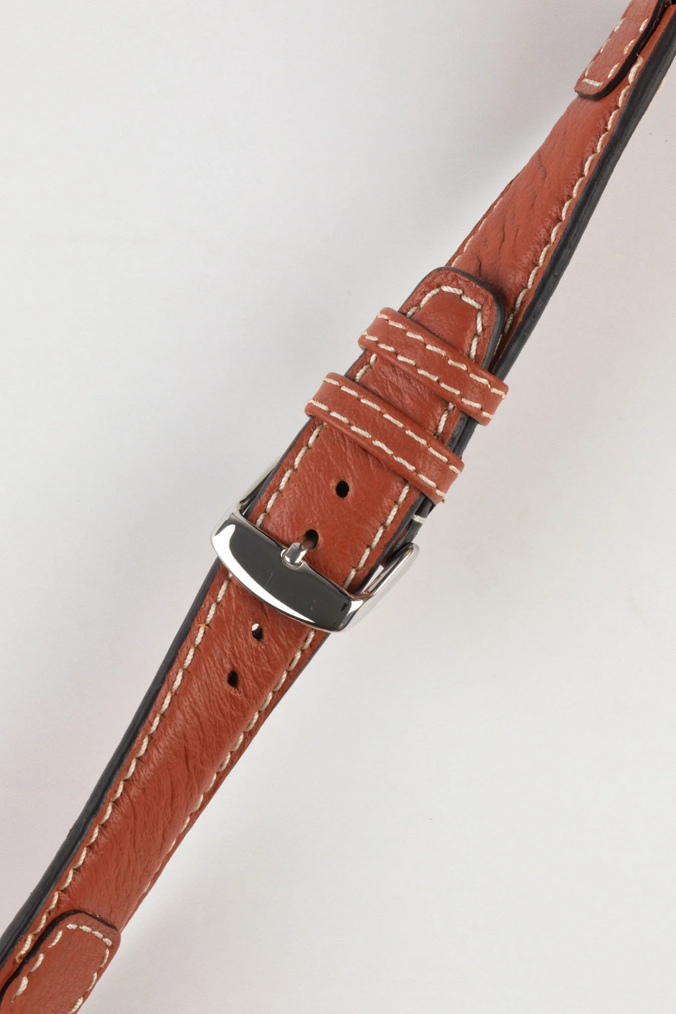 RIOS1931 NATURE Genuine Buffalo Leather Watch Strap in COGNAC - Image 5