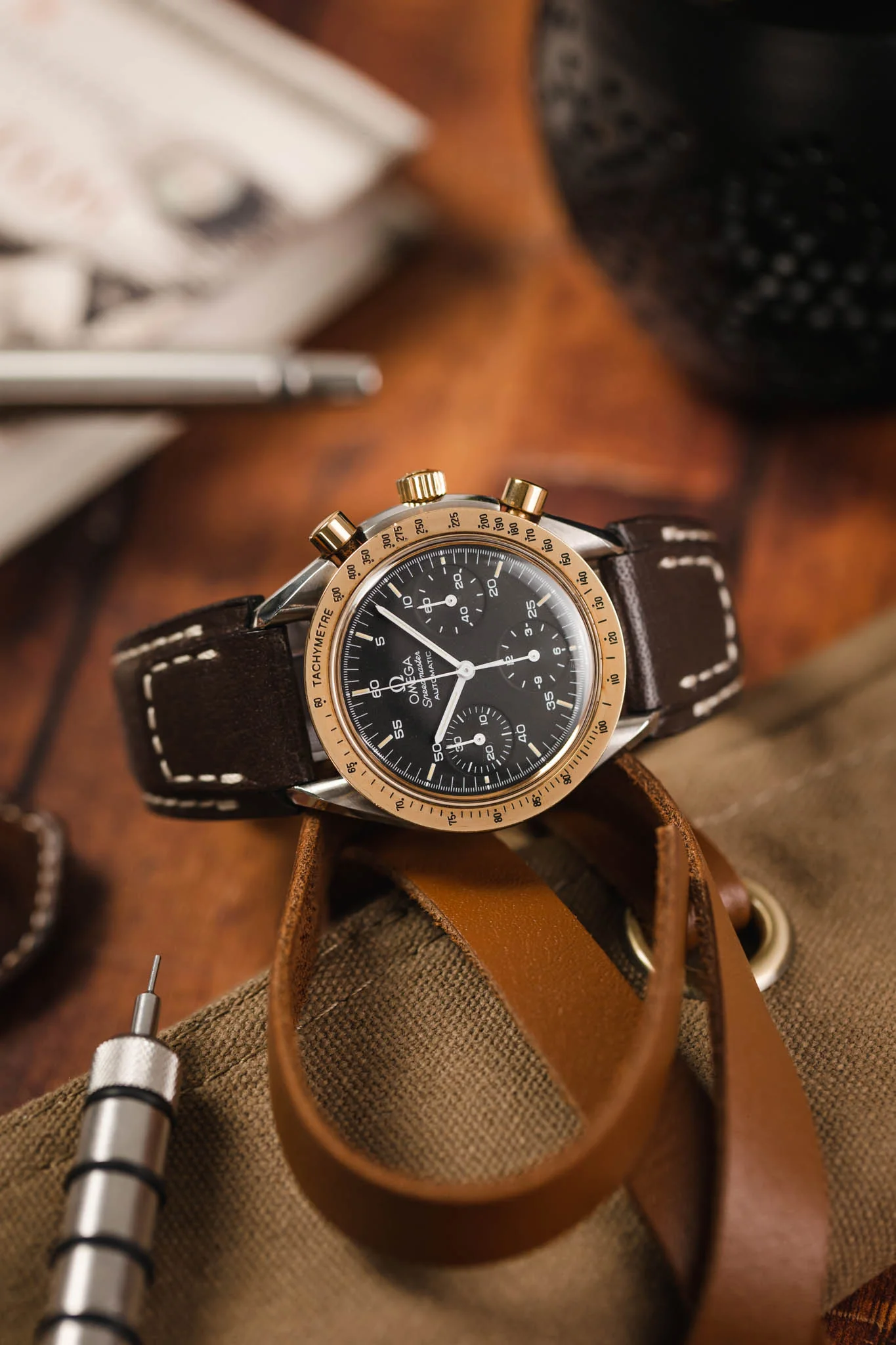 RIOS1931 NATURE Genuine Buffalo Leather Watch Strap in MOCHA - Image 4