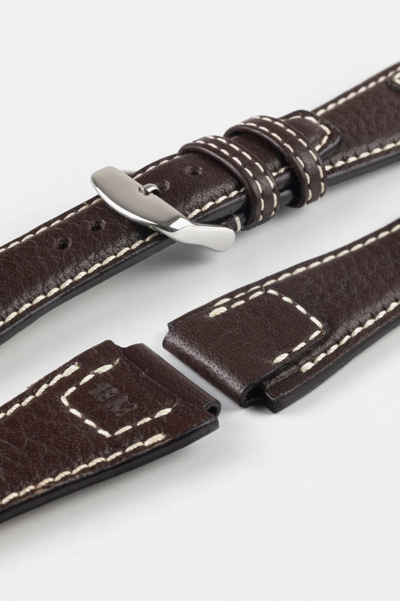 RIOS1931 NATURE Genuine Buffalo Leather Watch Strap in MOCHA - Image 7