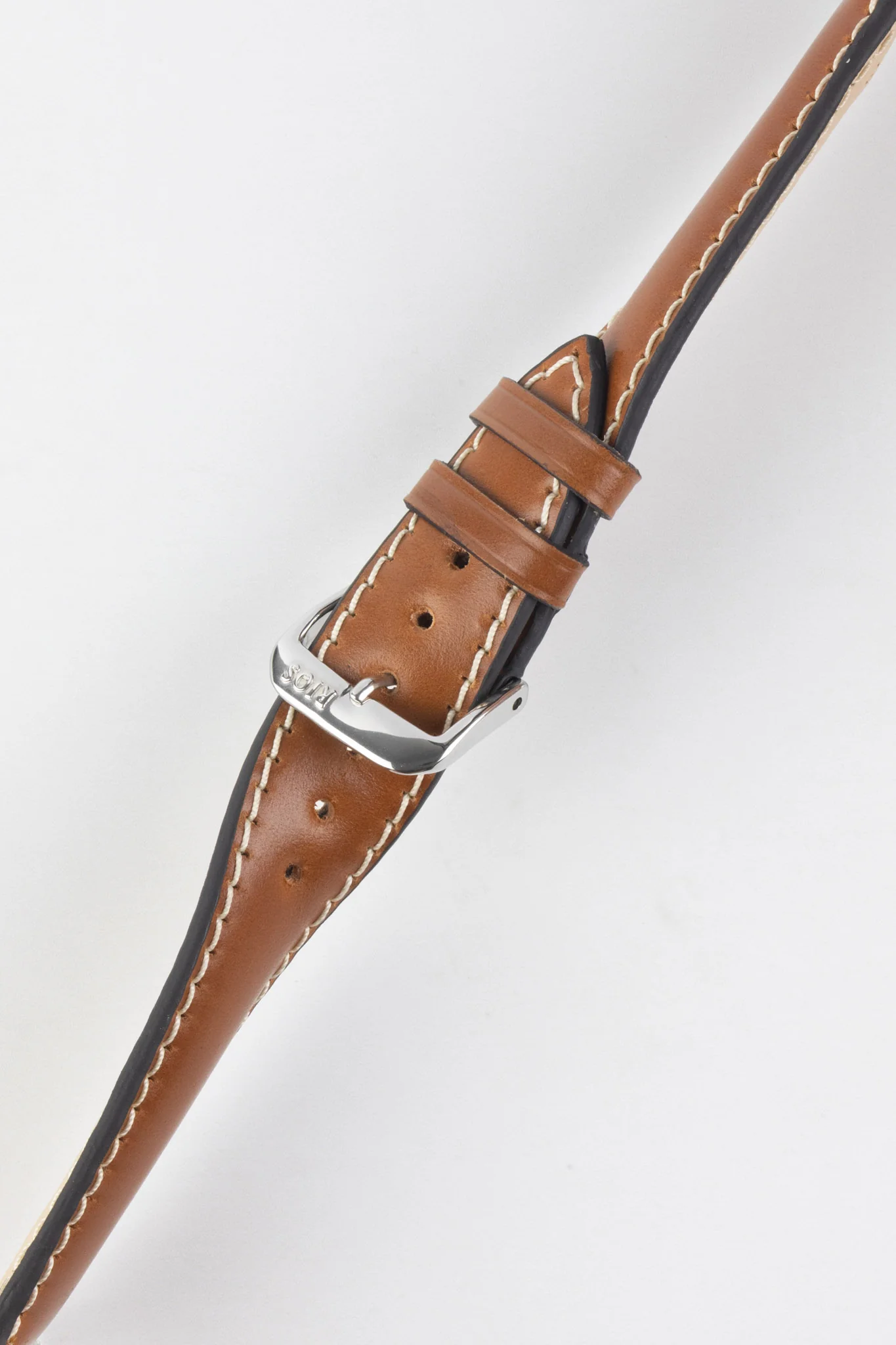 RIOS1931 NEW YORK Shell Cordovan Leather Watch Strap in COGNAC - Image 5