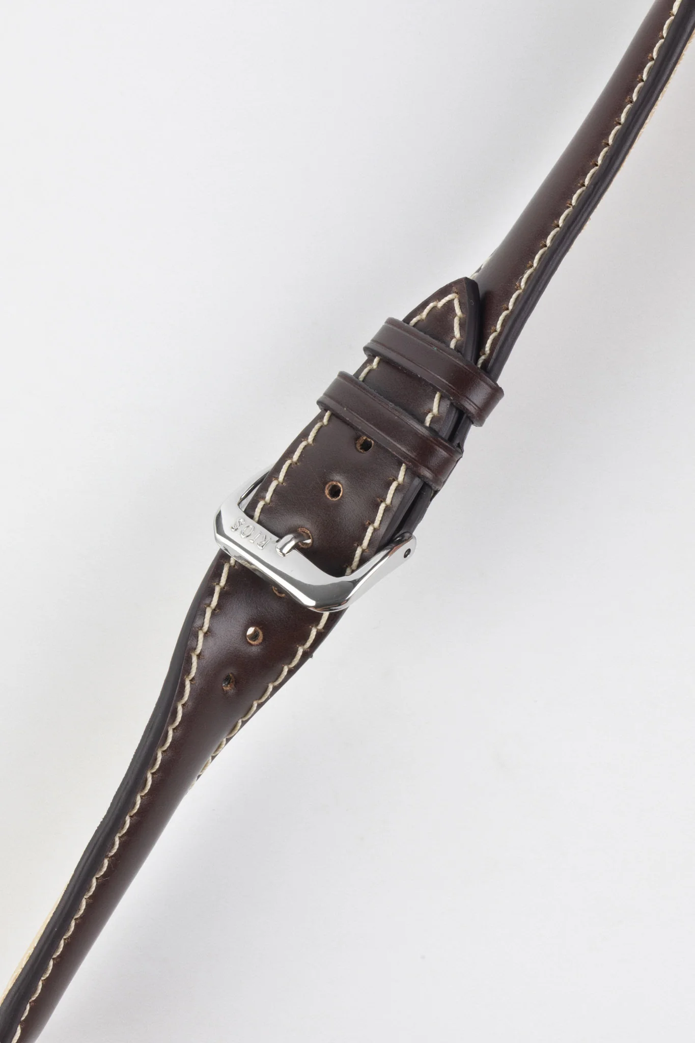 RIOS1931 NEW YORK Shell Cordovan Leather Watch Strap in MOCHA - Image 5