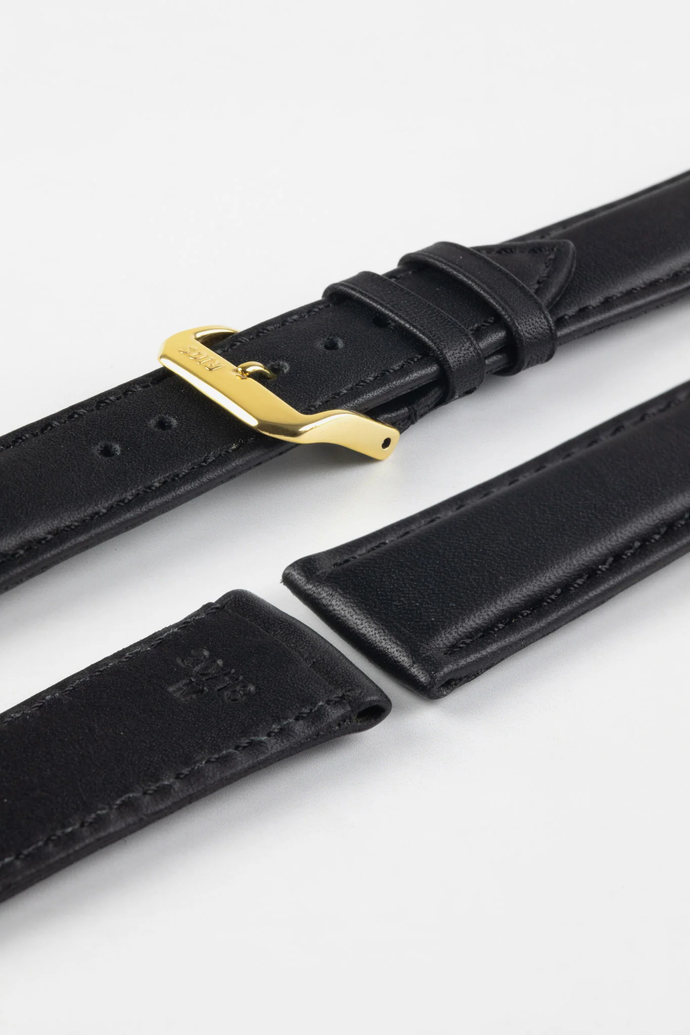RIOS1931 OFF SHORE Hydrophobic Leather Watch Strap in BLACK - Image 5