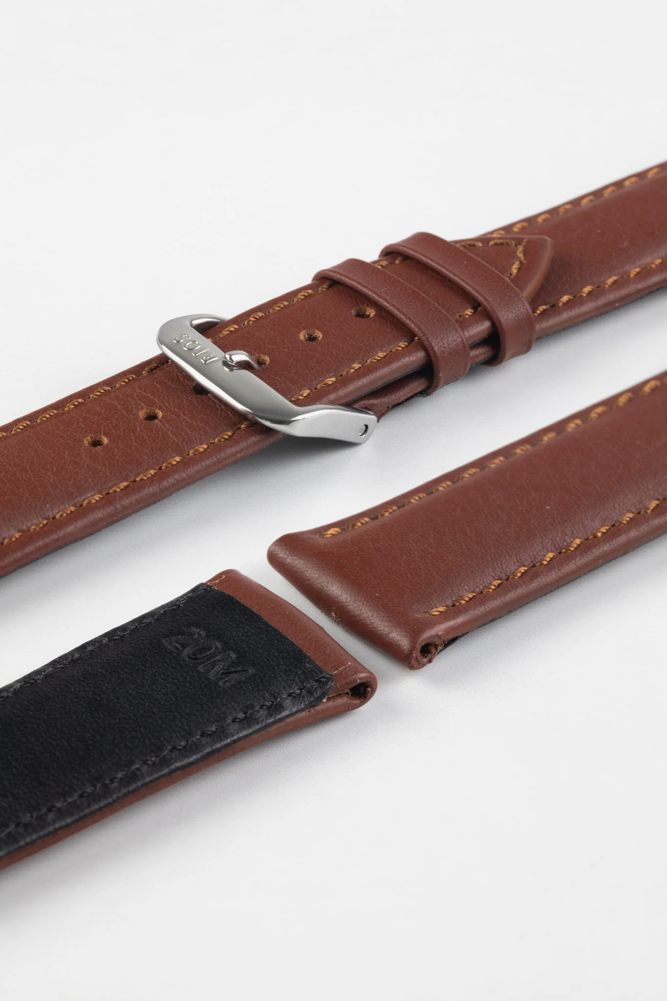 RIOS1931 OFF SHORE Hydrophobic Leather Watch Strap in MAHOGANY - Image 4
