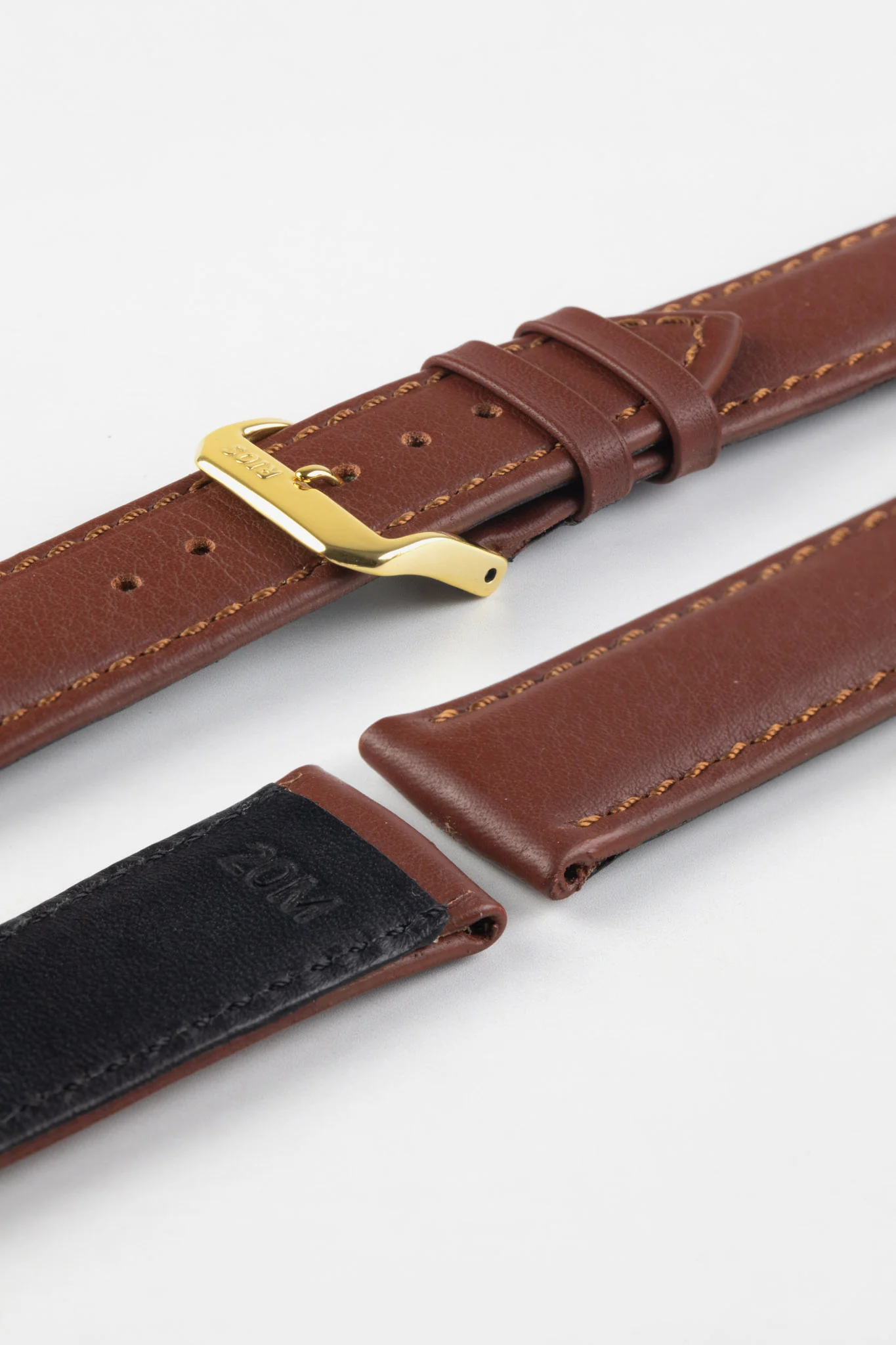 RIOS1931 OFF SHORE Hydrophobic Leather Watch Strap in MAHOGANY - Image 5