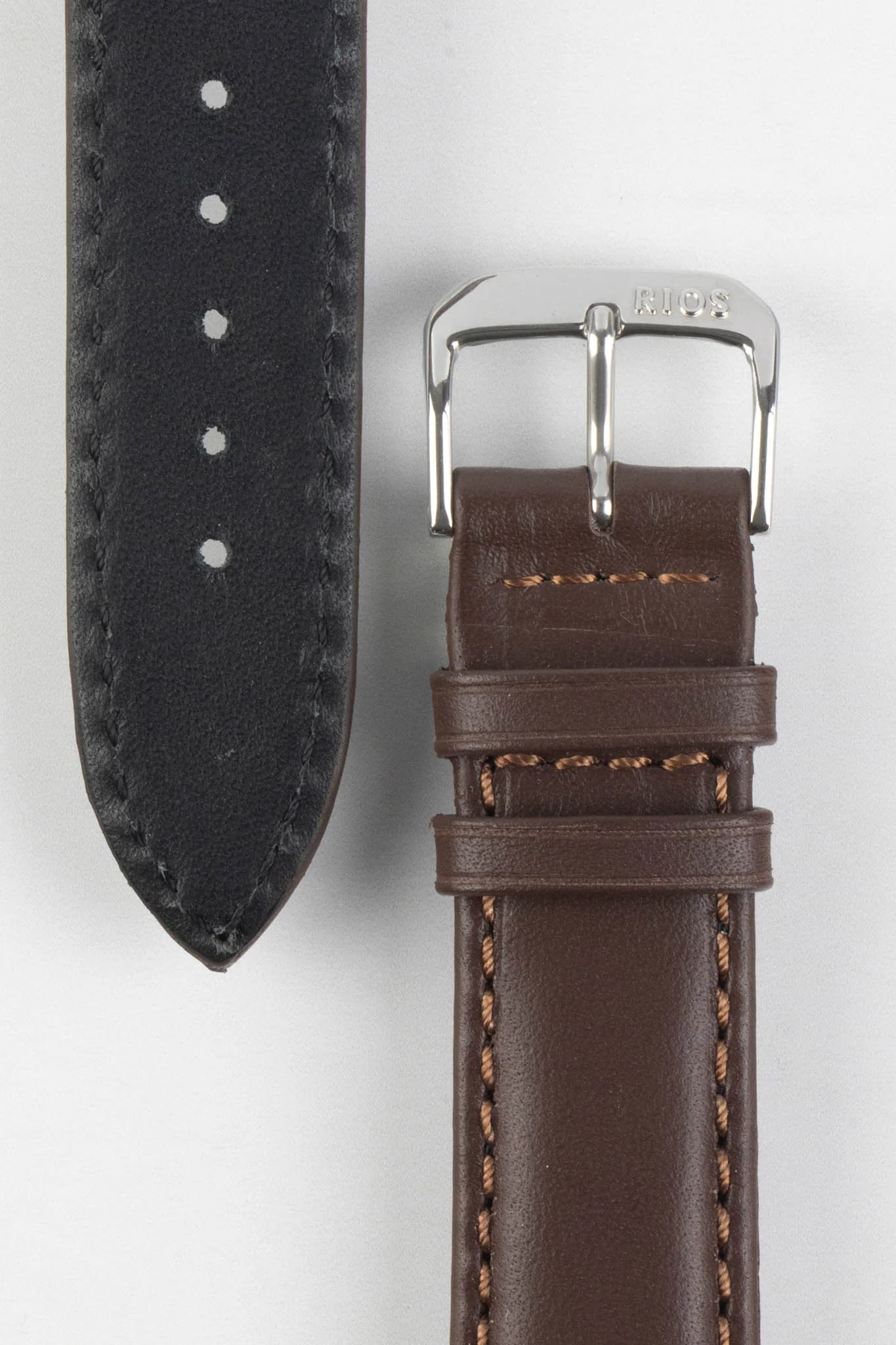 RIOS1931 OFF SHORE Hydrophobic Leather Watch Strap in MOCHA - Image 2