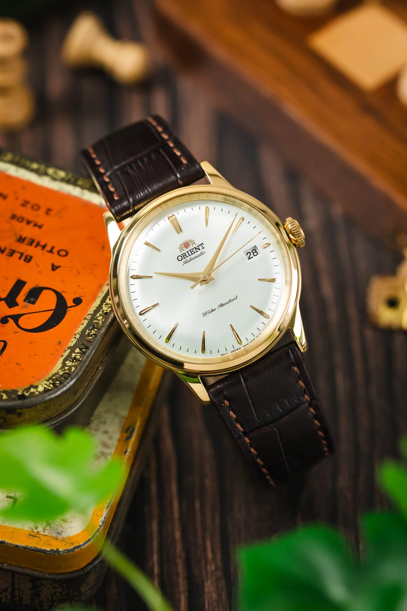 RIOS1931 ORLANDO Alligator-Embossed Leather Watch Strap in MOCHA - Image 4