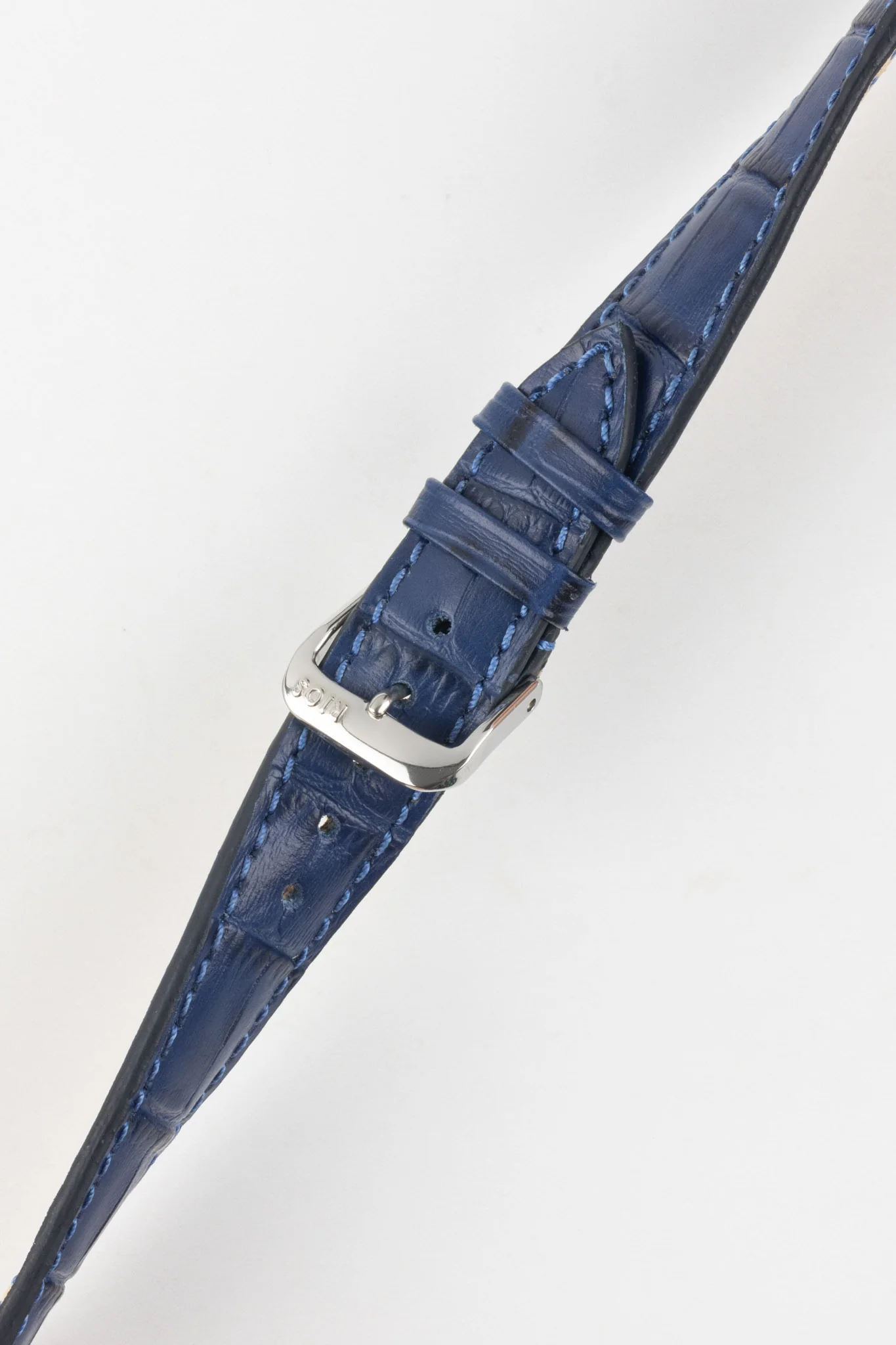 RIOS1931 ORLANDO Alligator-Embossed Leather Watch Strap in NAVY BLUE - Image 5