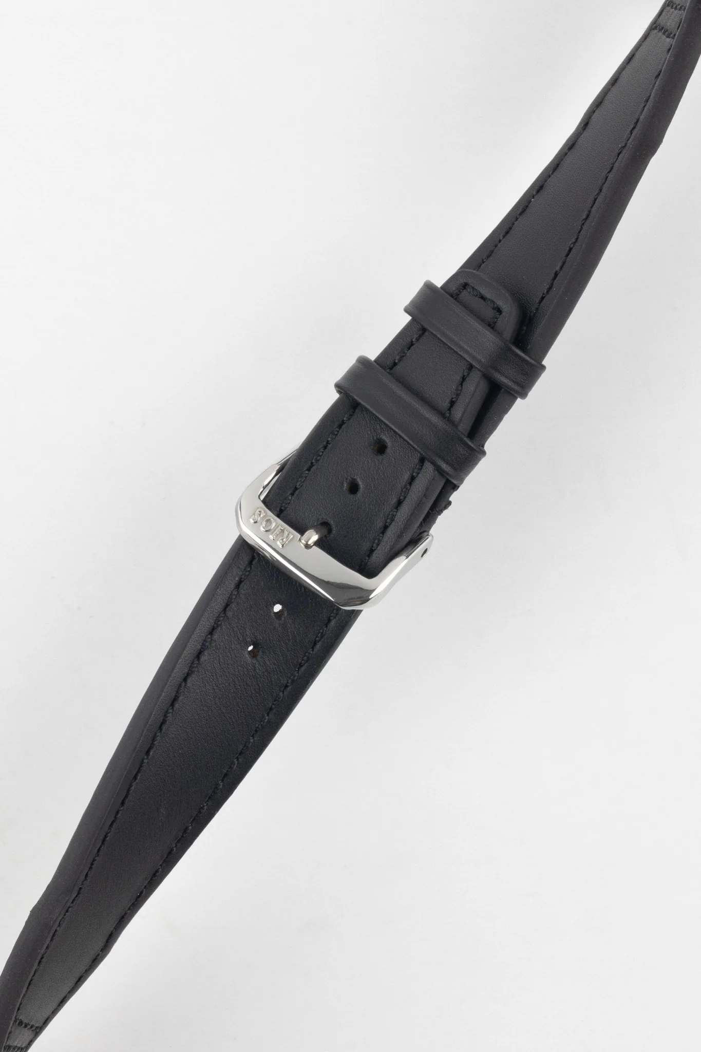 RIOS1931 SCIROCCO Genuine Calfskin Leather Watch Strap in Black - Image 4