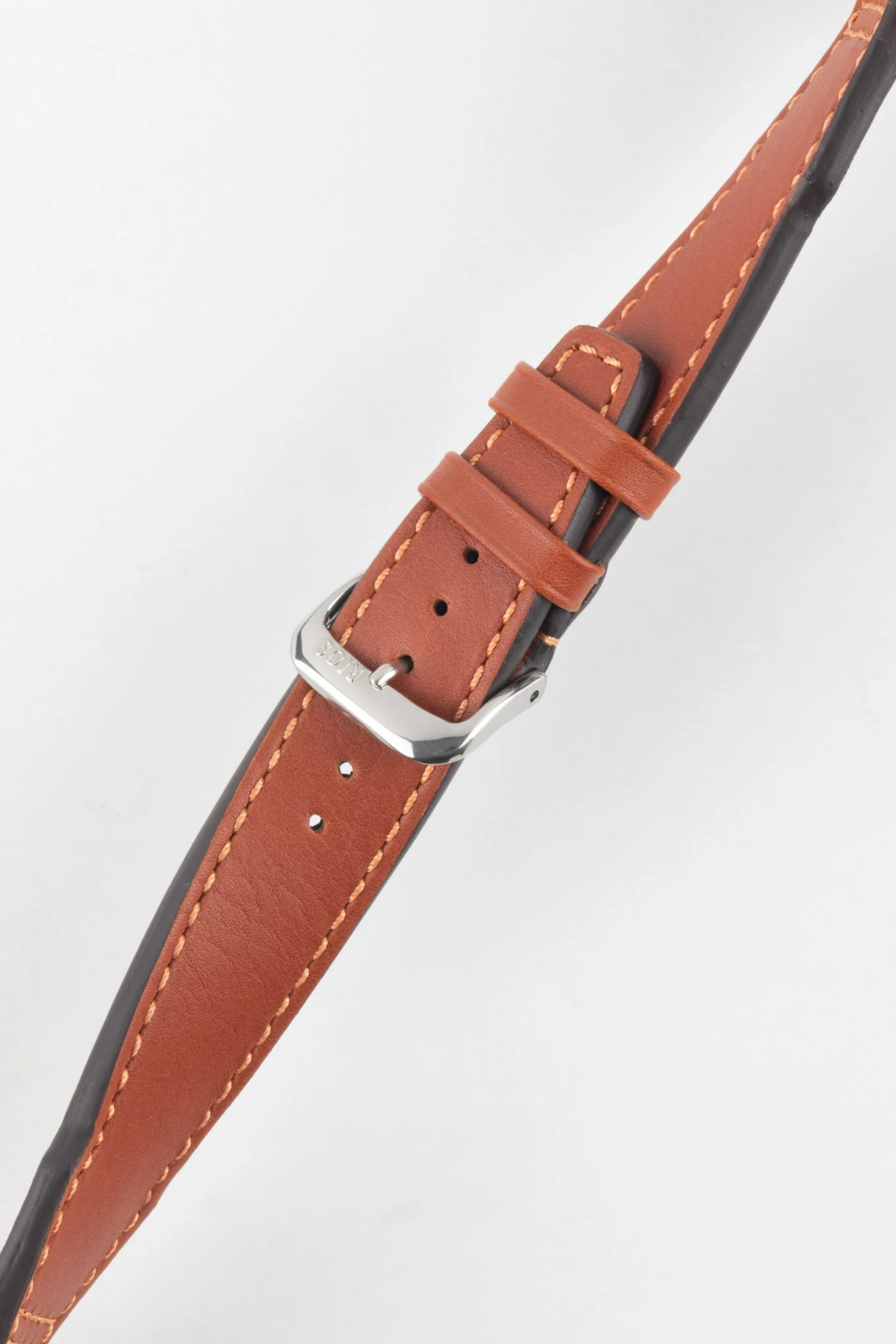 RIOS1931 SCIROCCO Genuine Calfskin Leather Watch Strap in Cognac - Image 2