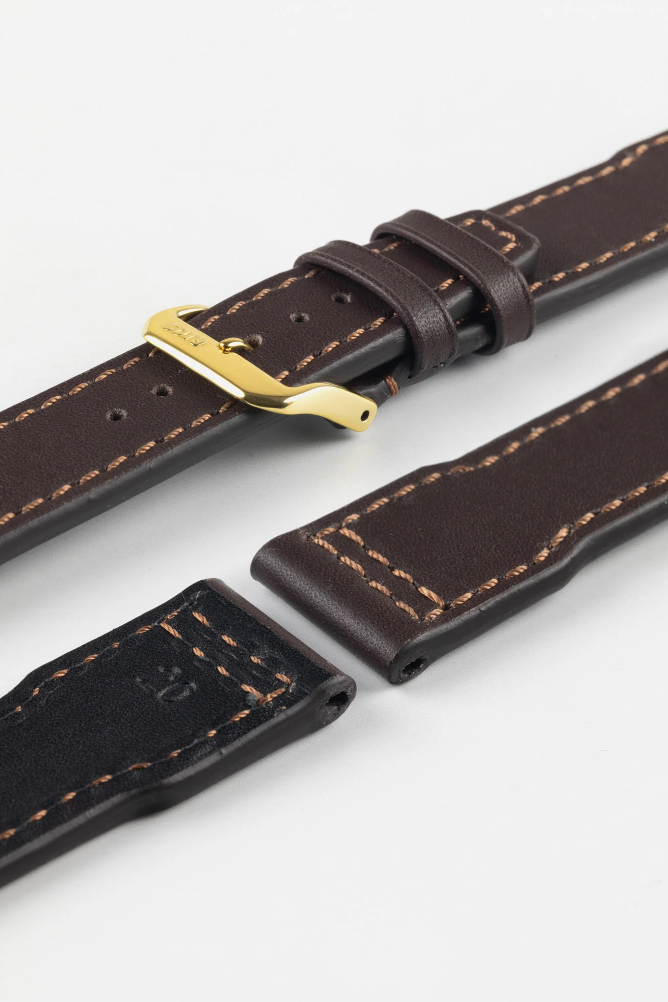 RIOS1931 SCIROCCO Genuine Calfskin Leather Watch Strap in Mocha - Image 6