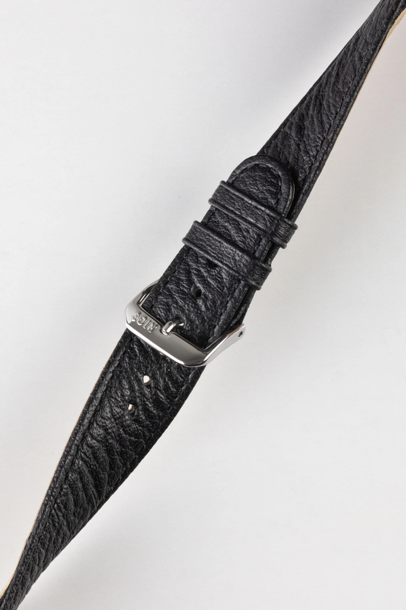 RIOS1931 TEXAS Genuine Buffalo Leather Watch Strap in BLACK - Image 5