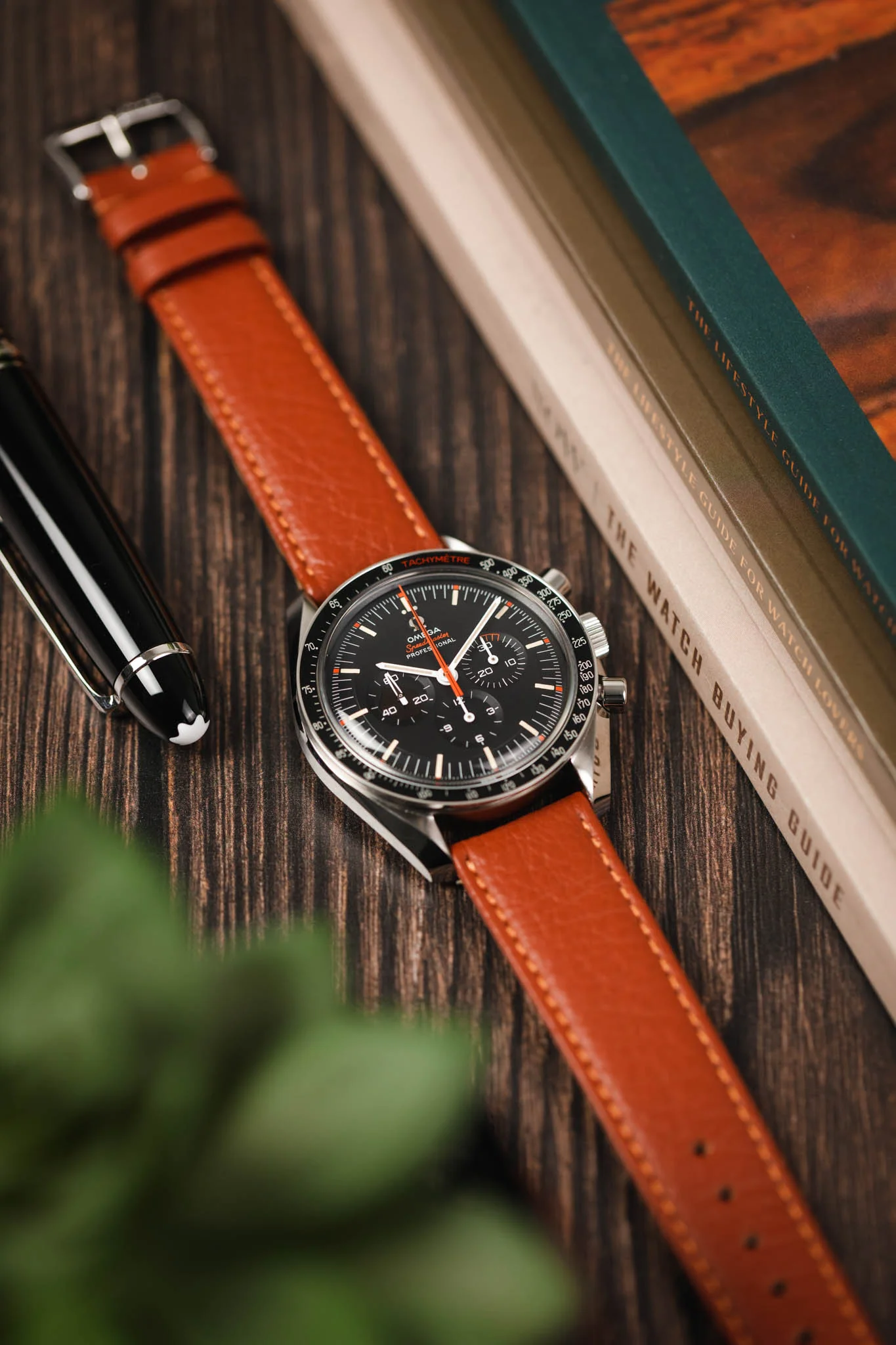 RIOS1931 TEXAS Genuine Buffalo Leather Watch Strap in COGNAC - Image 4