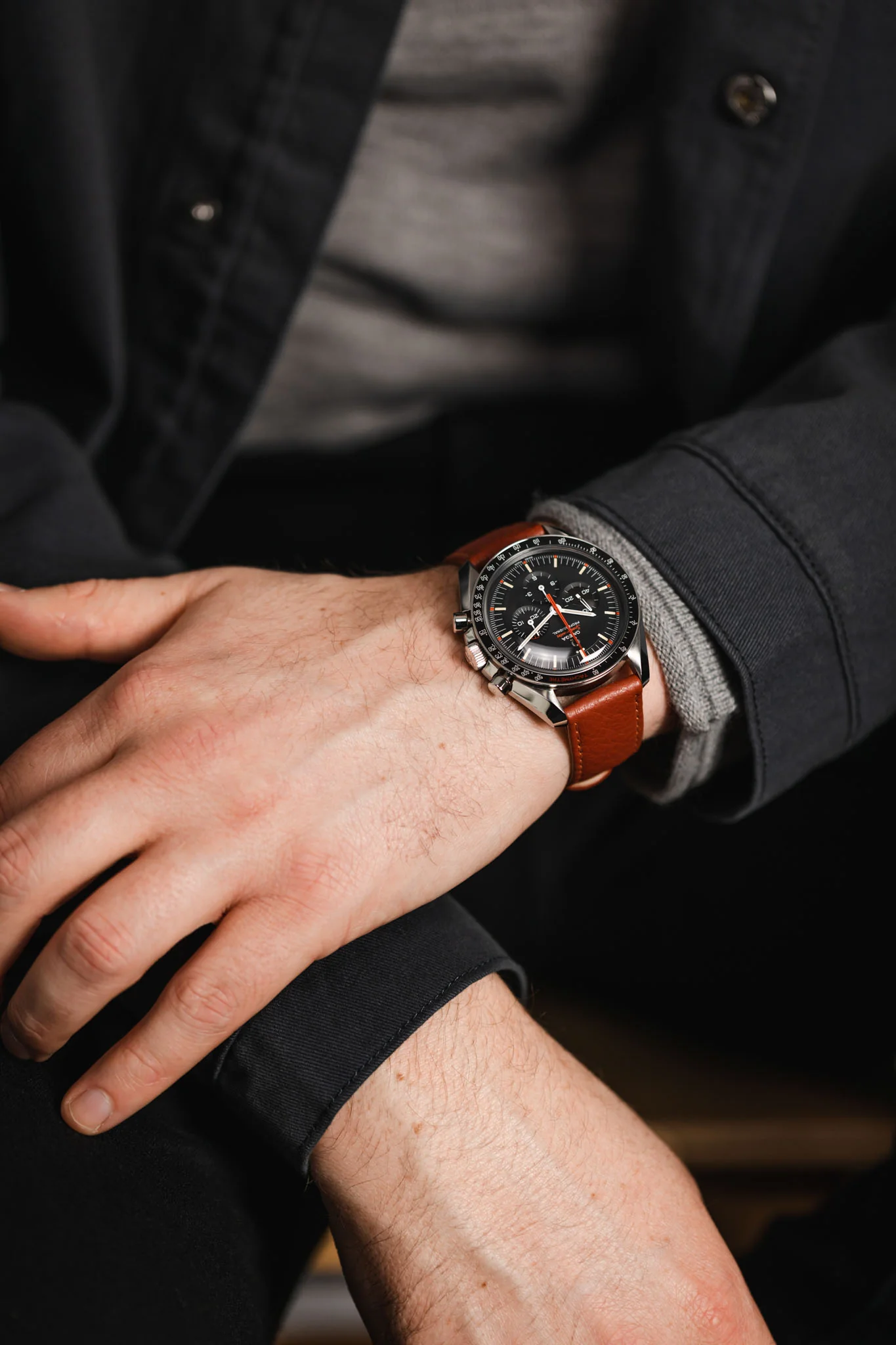 RIOS1931 TEXAS Genuine Buffalo Leather Watch Strap in COGNAC - Image 6
