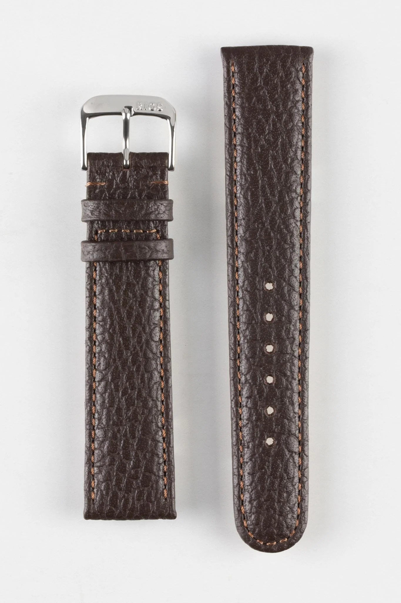 RIOS1931 TEXAS Genuine Buffalo Leather Watch Strap in MOCHA - Image 9