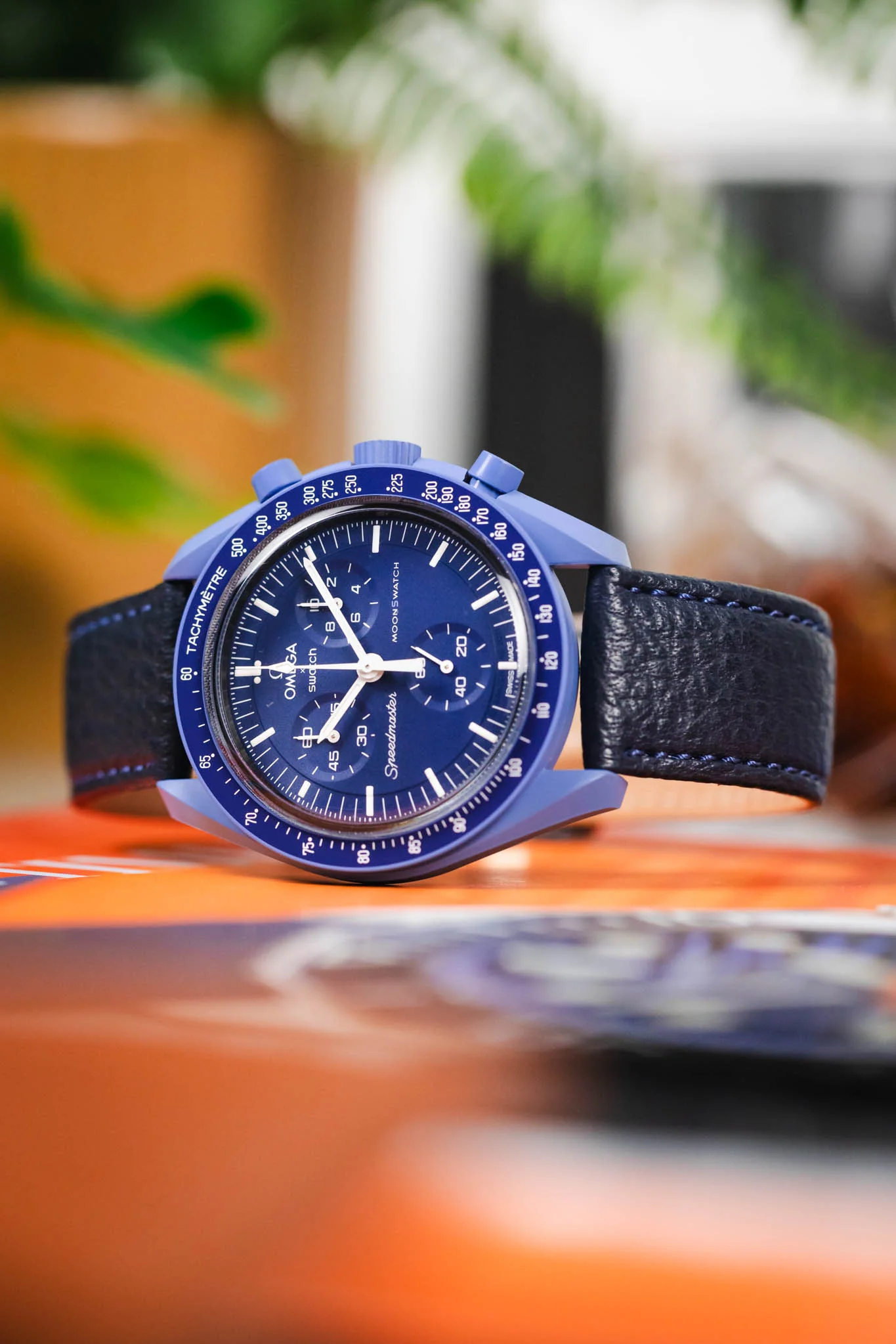 RIOS1931 TEXAS Genuine Buffalo Leather Watch Strap in OCEAN BLUE - Image 4