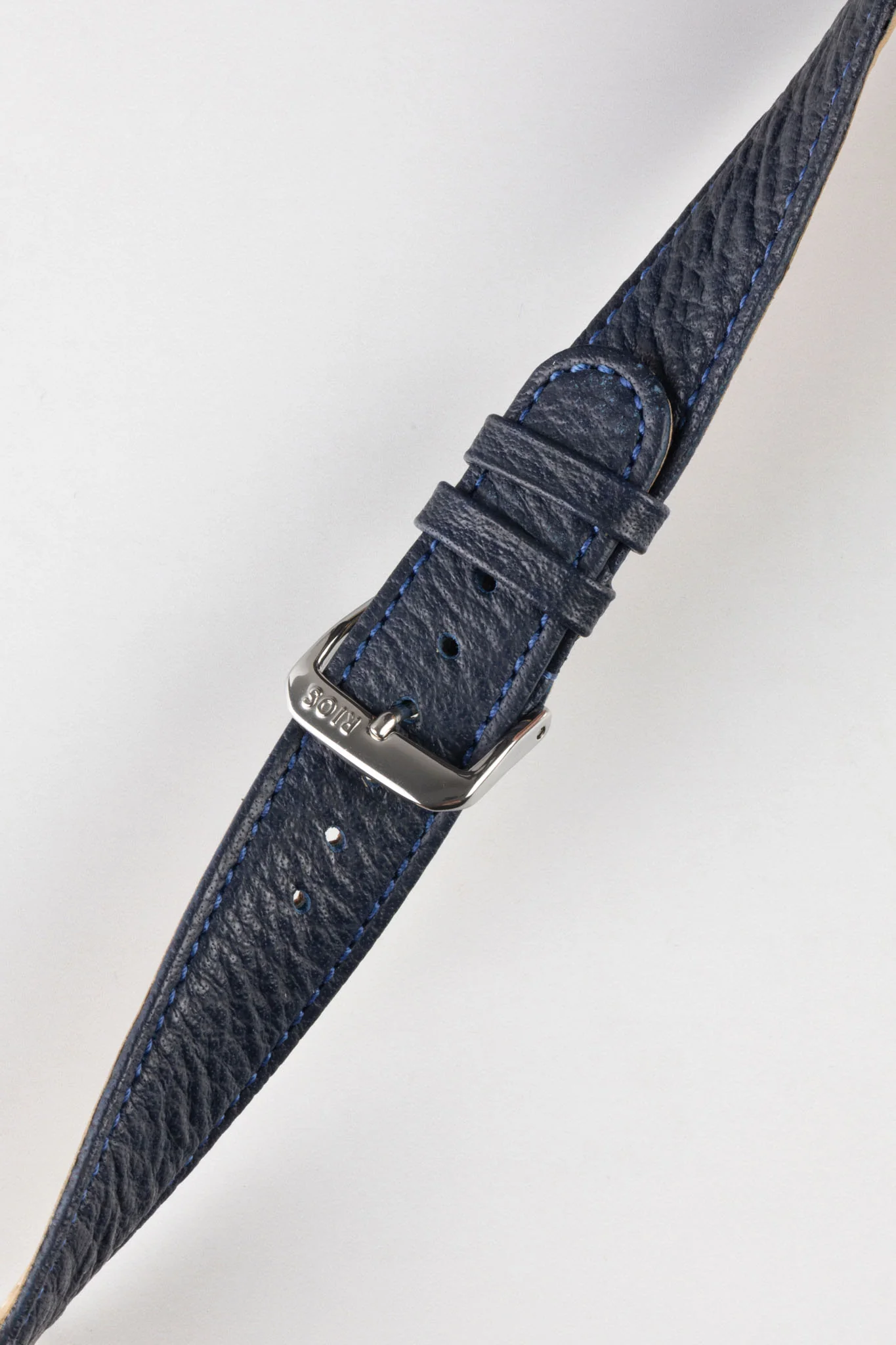 RIOS1931 TEXAS Genuine Buffalo Leather Watch Strap in OCEAN BLUE - Image 5