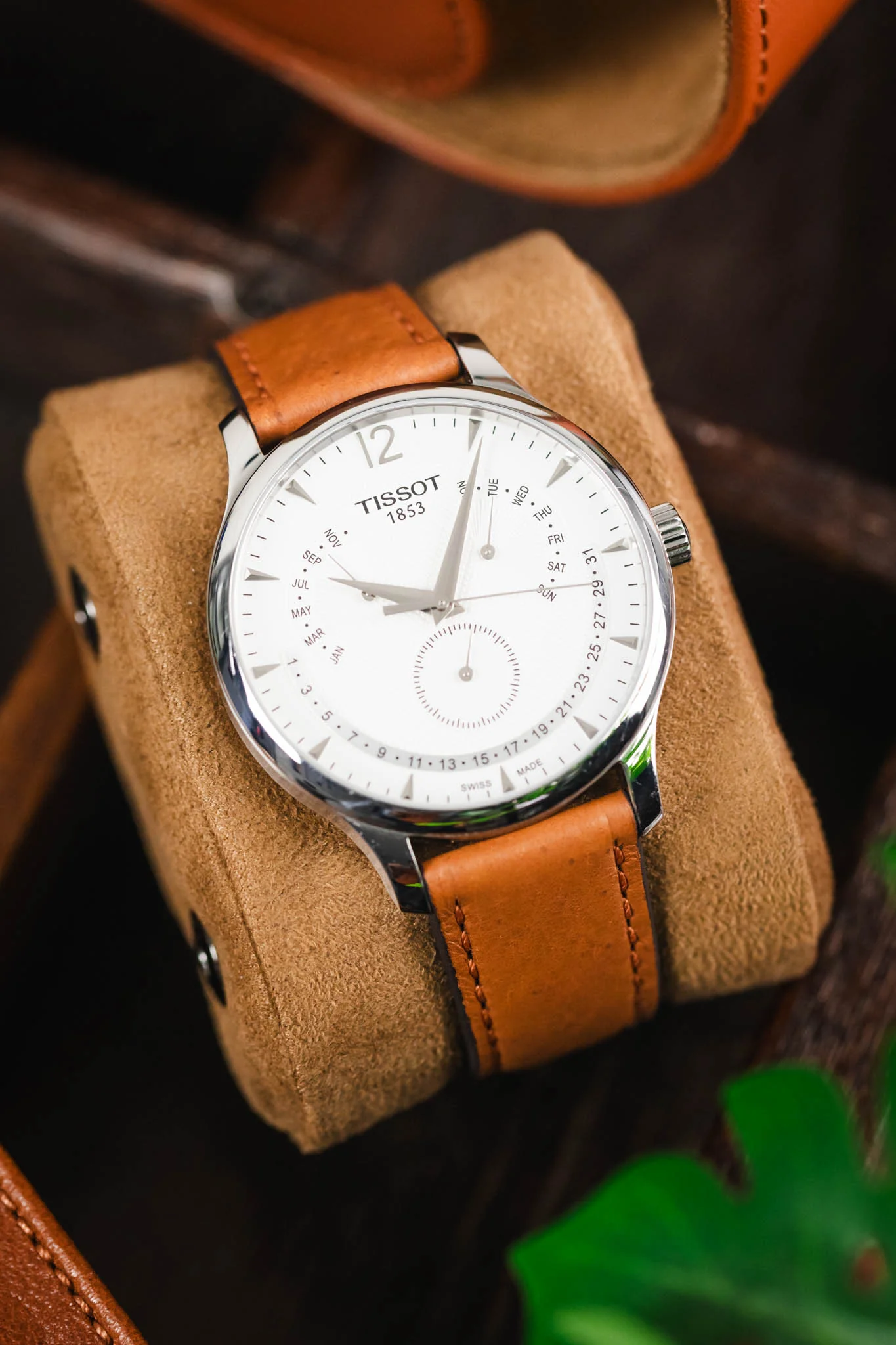 RIOS1931 TOBACCO Genuine Pigskin Leather Watch Strap in COGNAC - Image 4