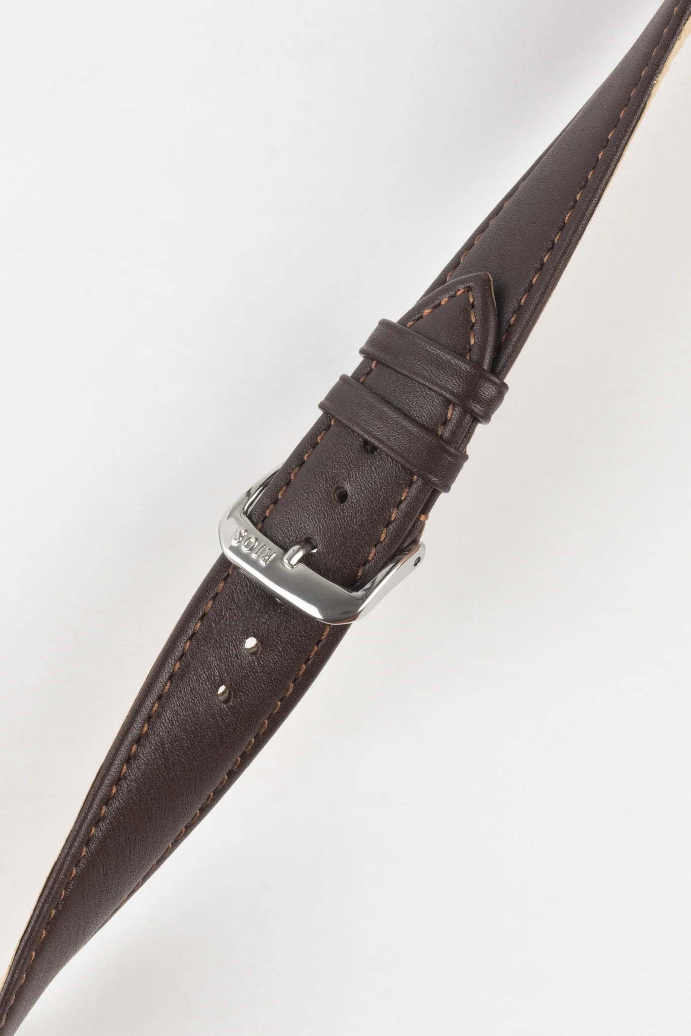 RIOS1931 TOSCANA Square-Padded Calfskin Leather Watch Strap in MOCHA - Image 5