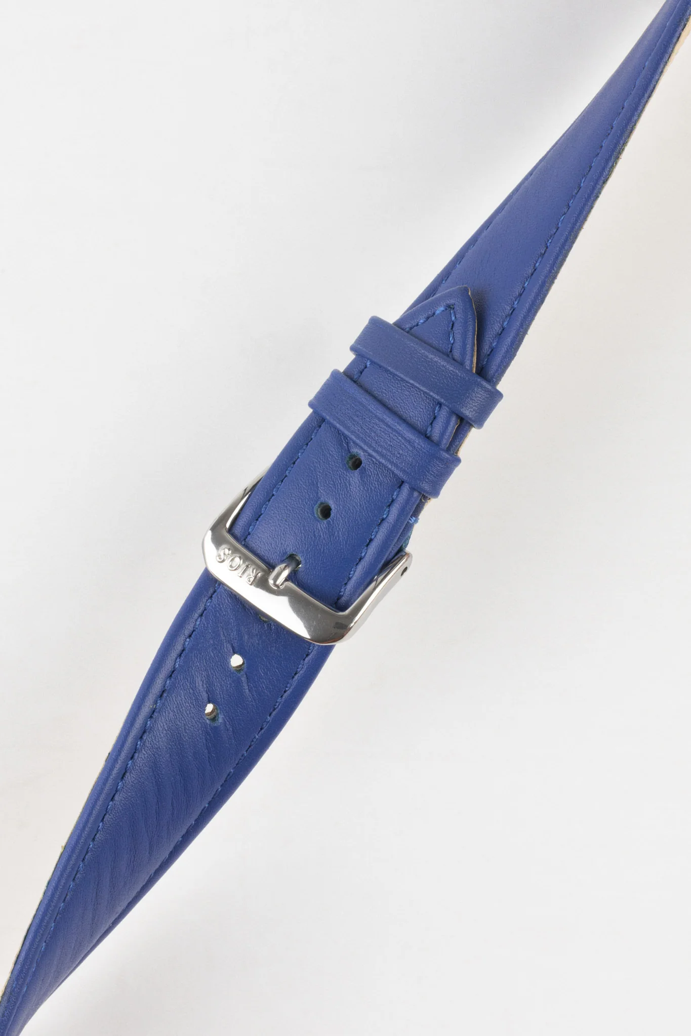 RIOS1931 TOSCANA Square-Padded Calfskin Leather Watch Strap in ROYAL BLUE - Image 5