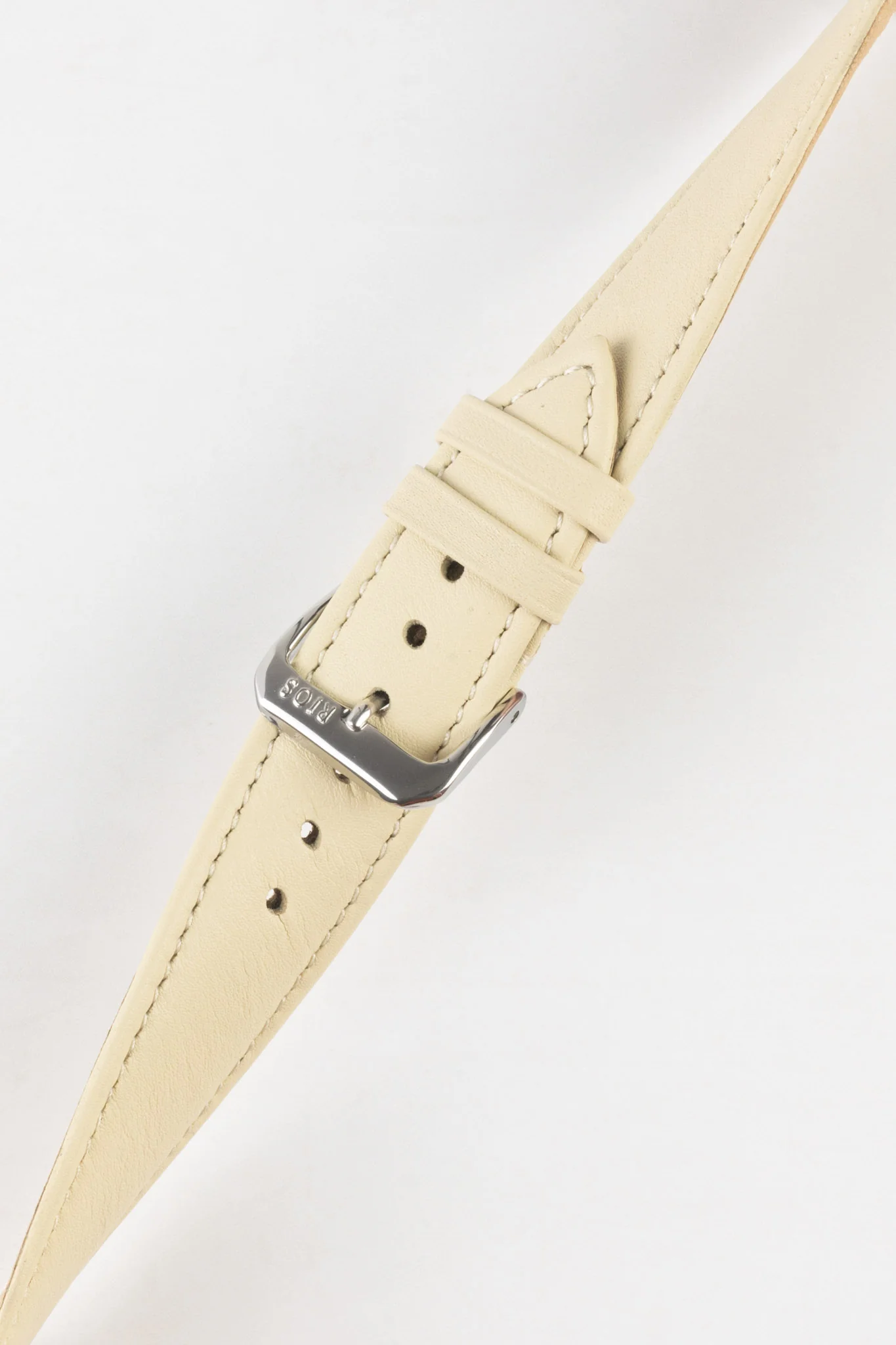 RIOS1931 TOSCANA Square-Padded Calfskin Leather Watch Strap in SAND - Image 5