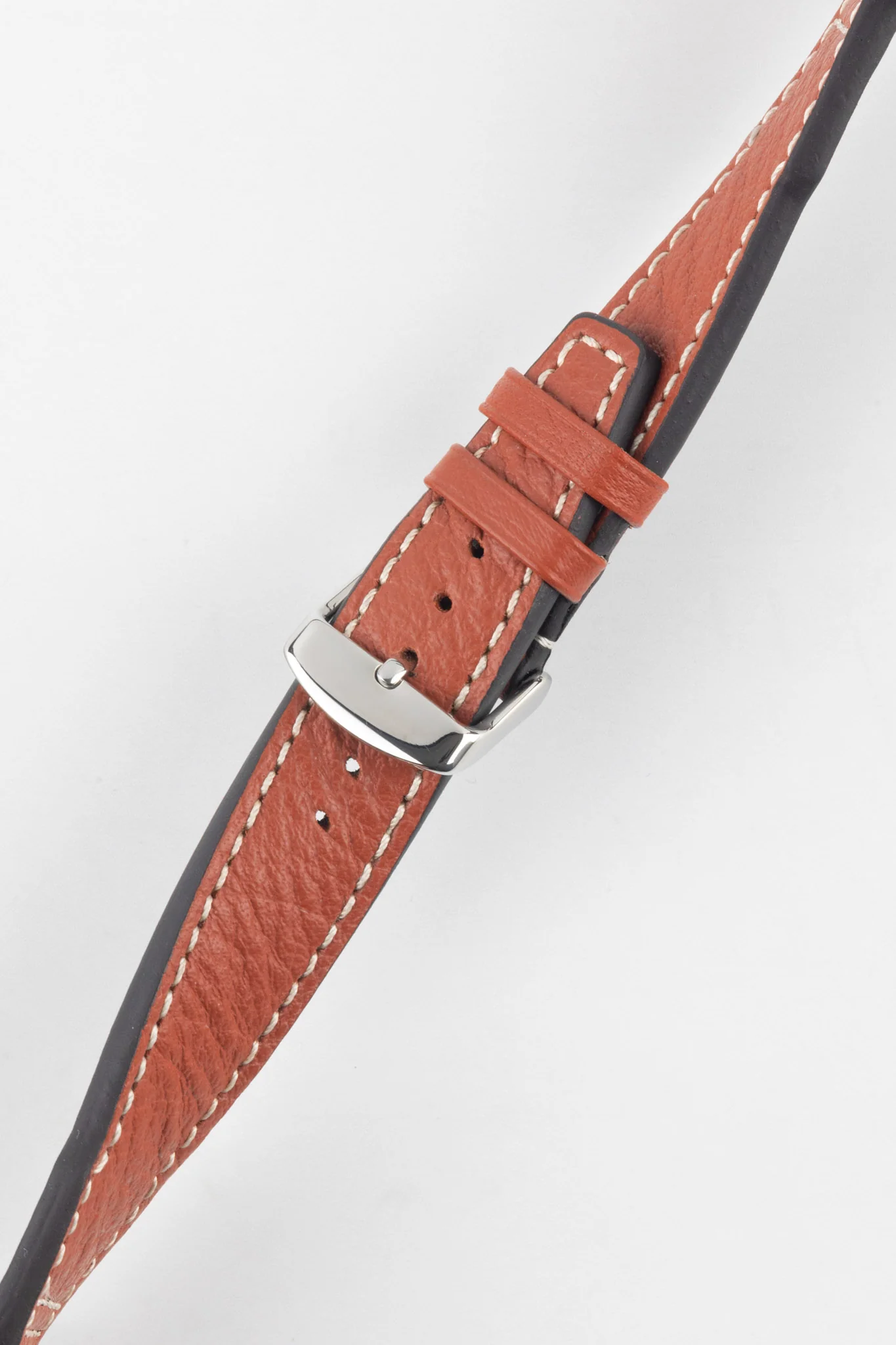 RIOS1931 TYPHOON Genuine Buffalo Leather Watch Strap in Cognac - Image 4