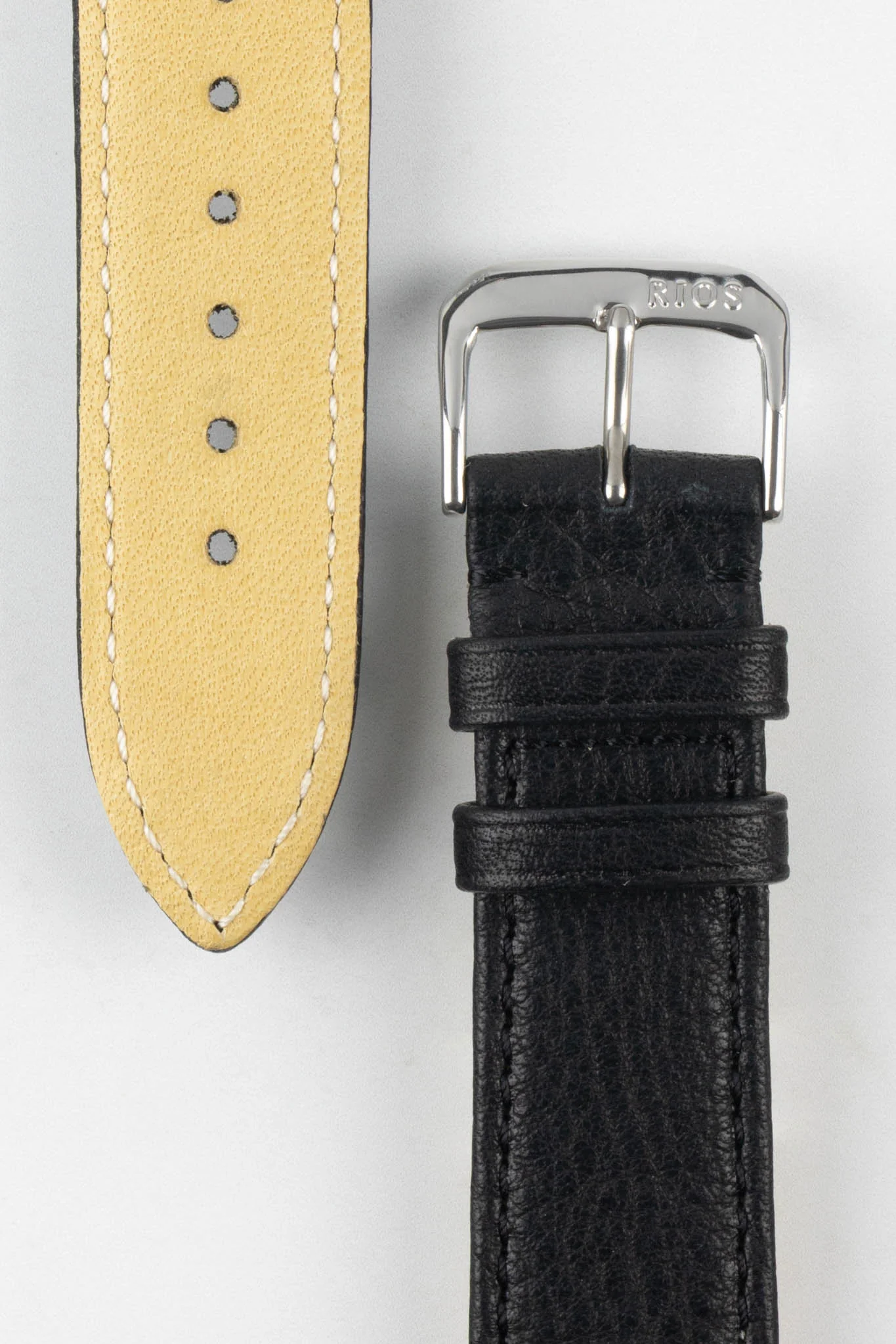 RIOS1931 WAGING Organic Watch Strap in BLACK - Image 3
