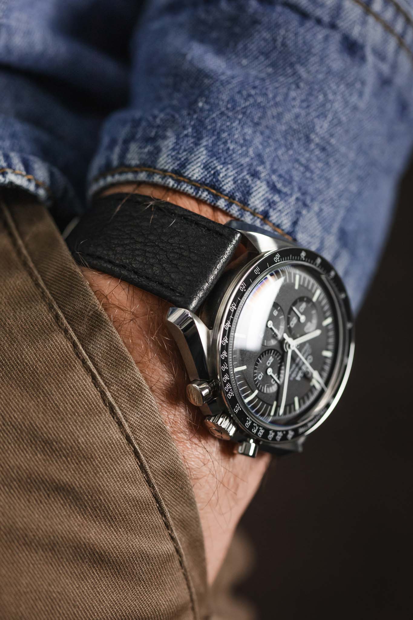 RIOS1931 WAGING Organic Watch Strap in BLACK - Image 6