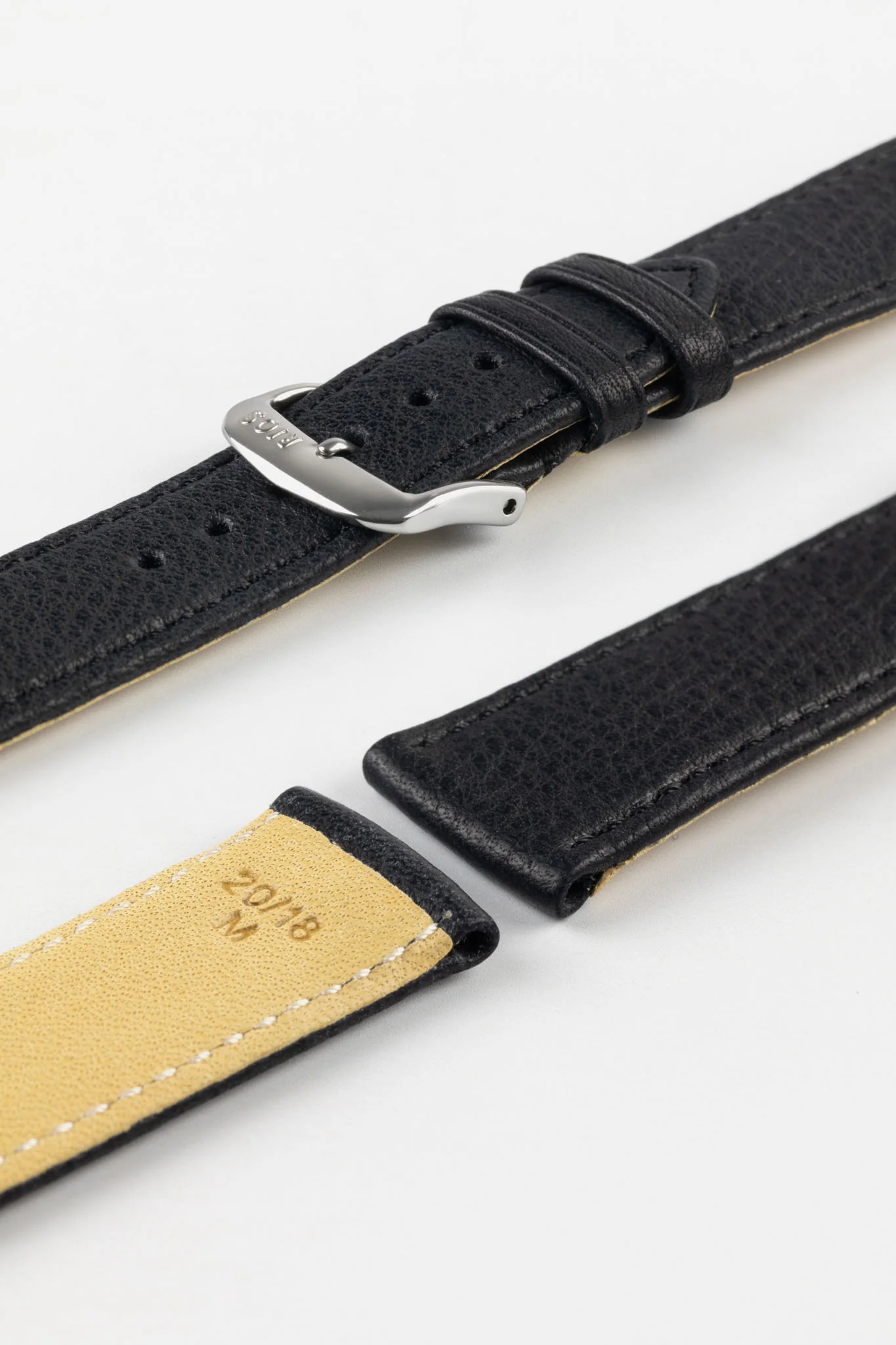 RIOS1931 WAGING Organic Watch Strap in BLACK - Image 8