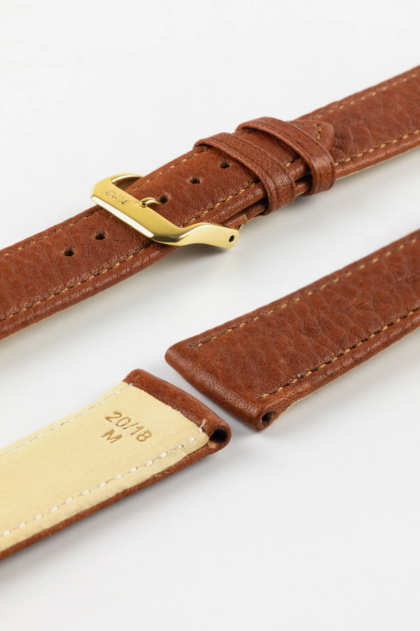 RIOS1931 WAGING Organic Watch Strap in COGNAC - Image 7
